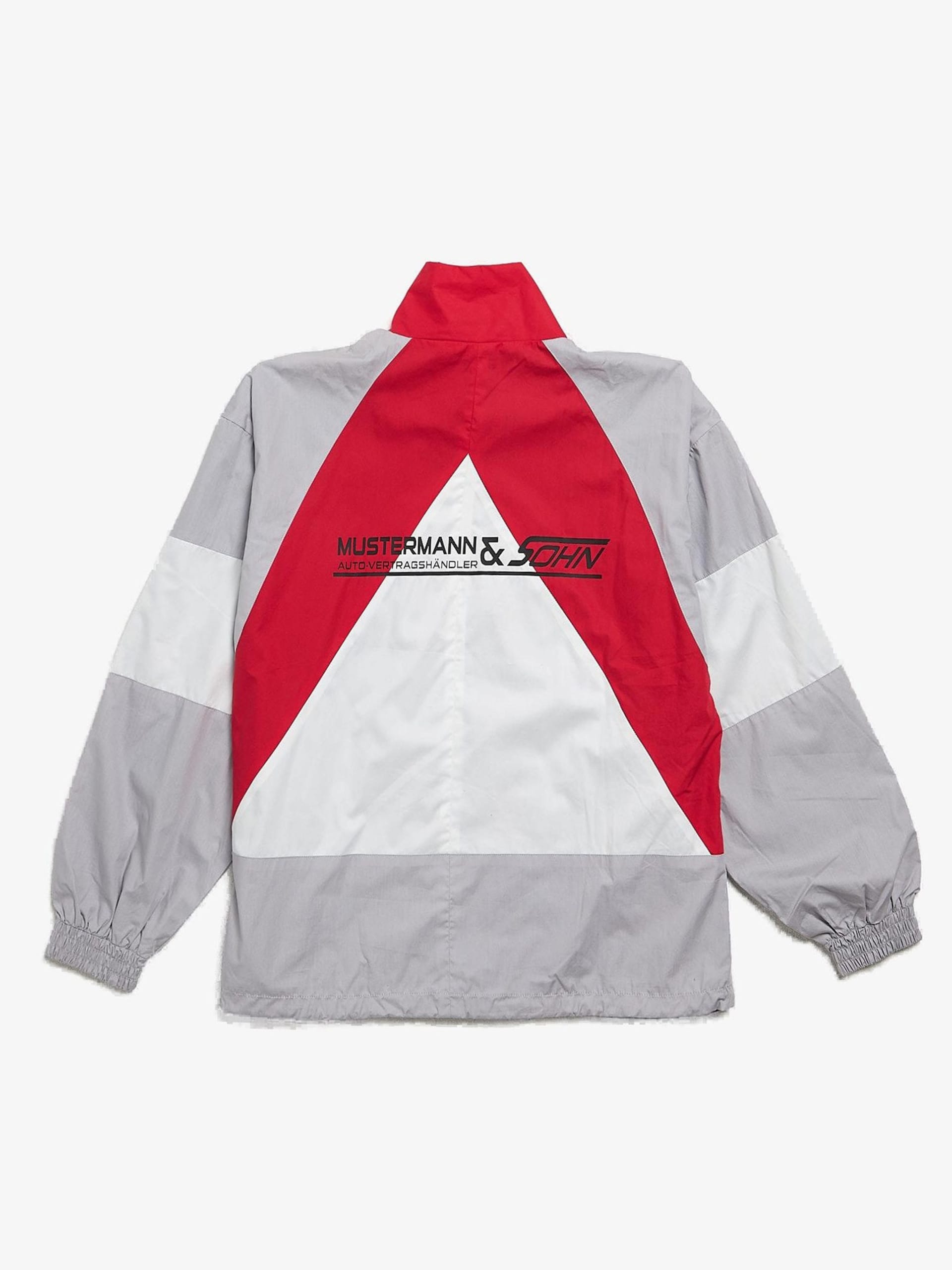 Vetements White Gray And Red Zipped Jacket