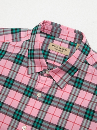 Burberry green 2024 plaid shirt