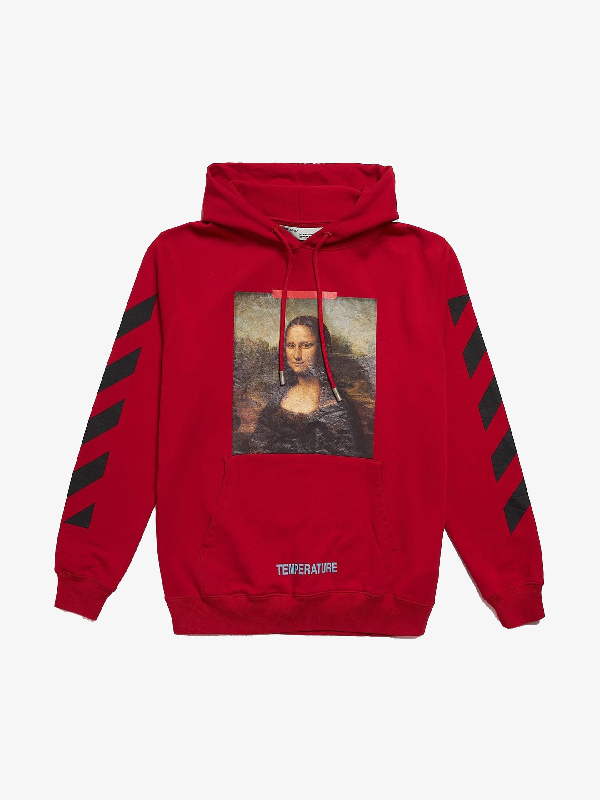 Red printed hoodie sale