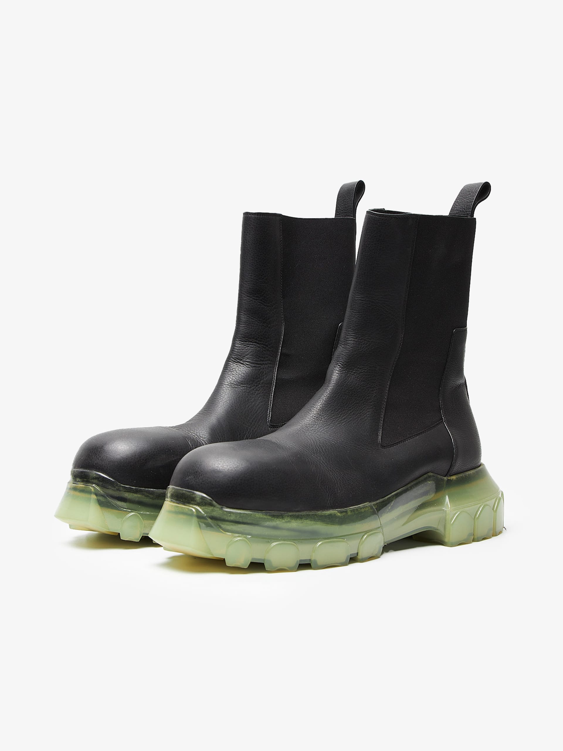 Rick Owens Black Beatle Bozo Tractor High Boots