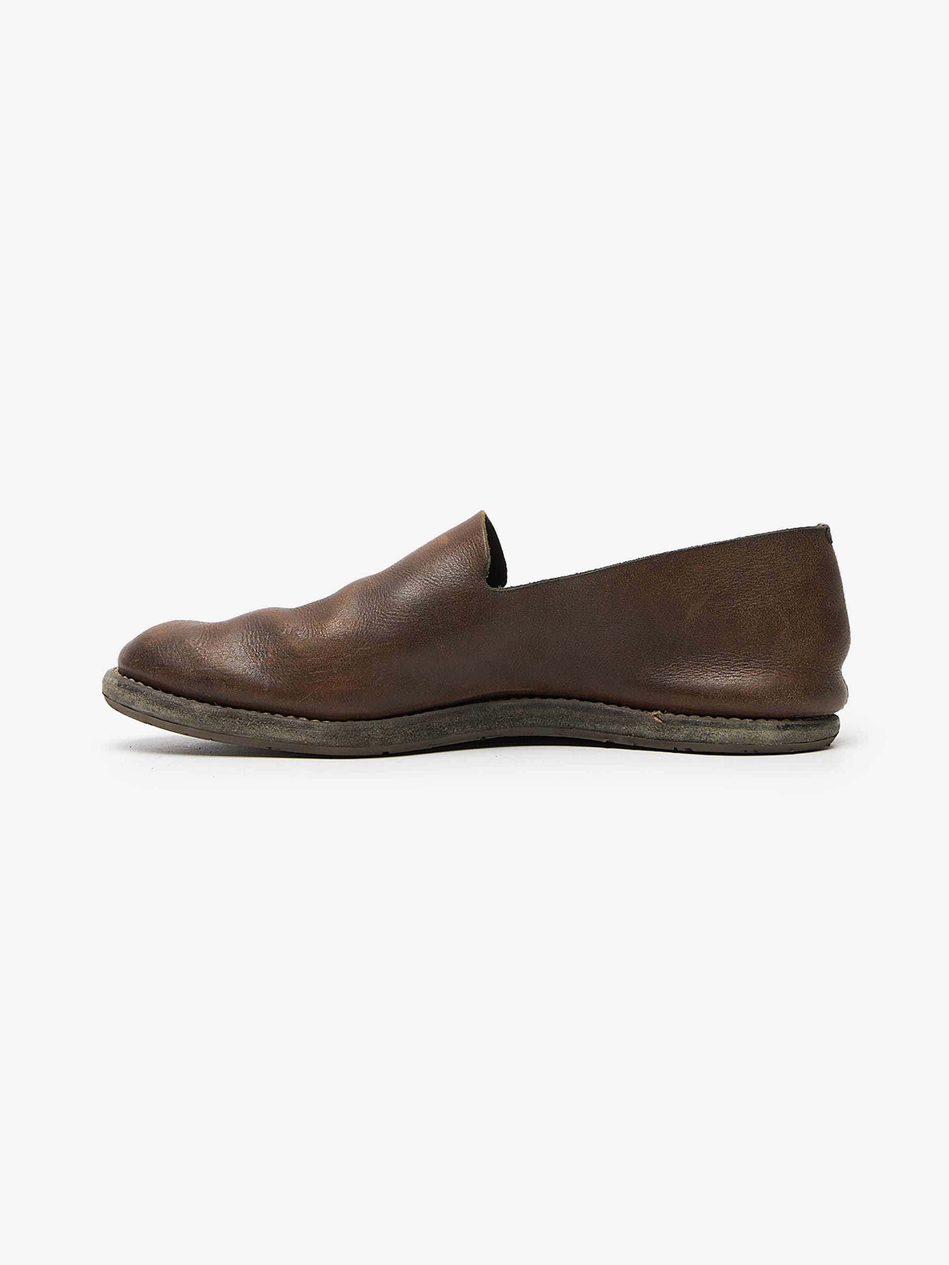 靴 GUIDI E28 SLIP ON 42 GUIDI E28 Slip On Sole Leather Dark Brown