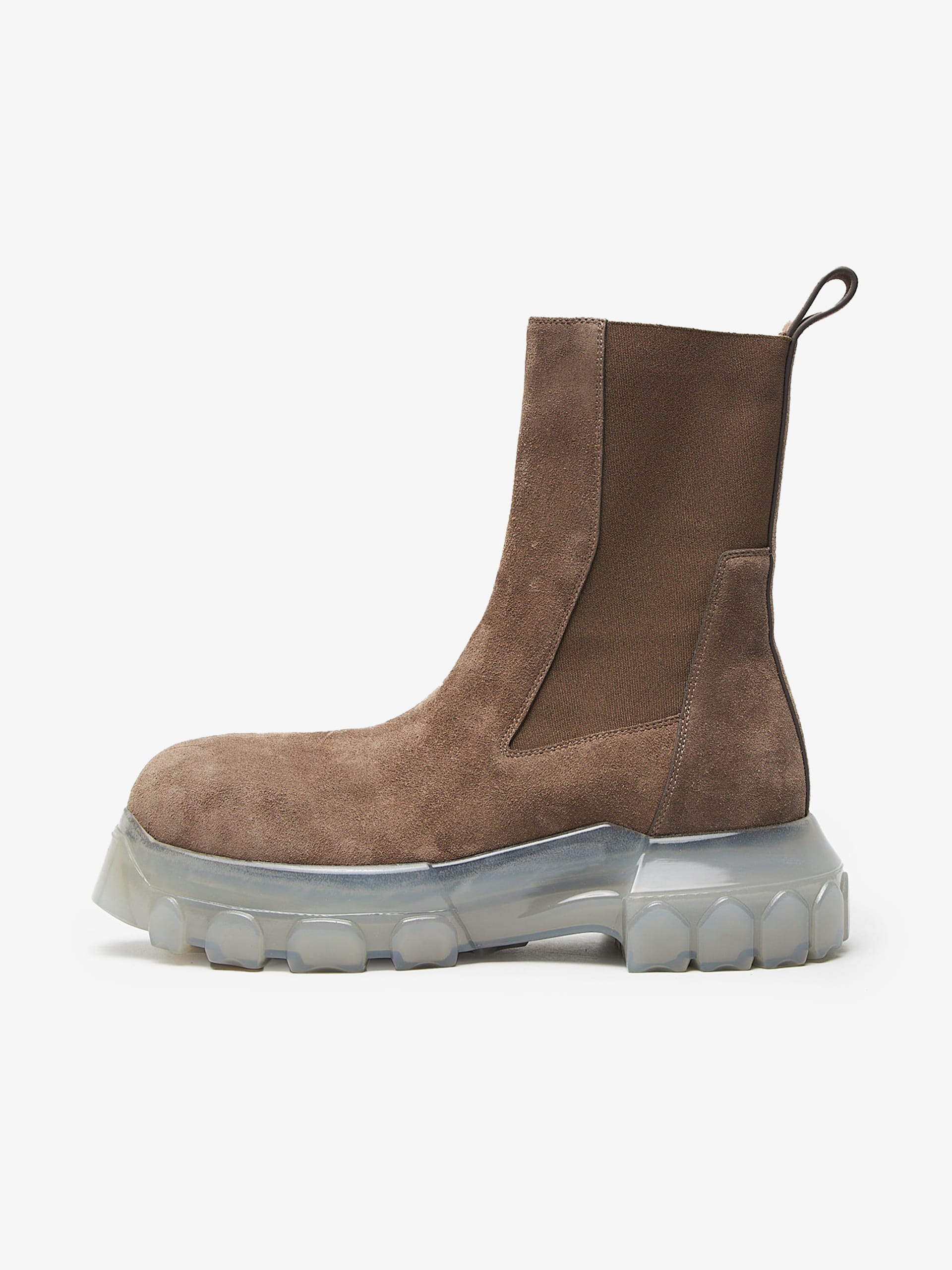 Rick Owens Dust  Clear Beast Bozo Tractor High Boots