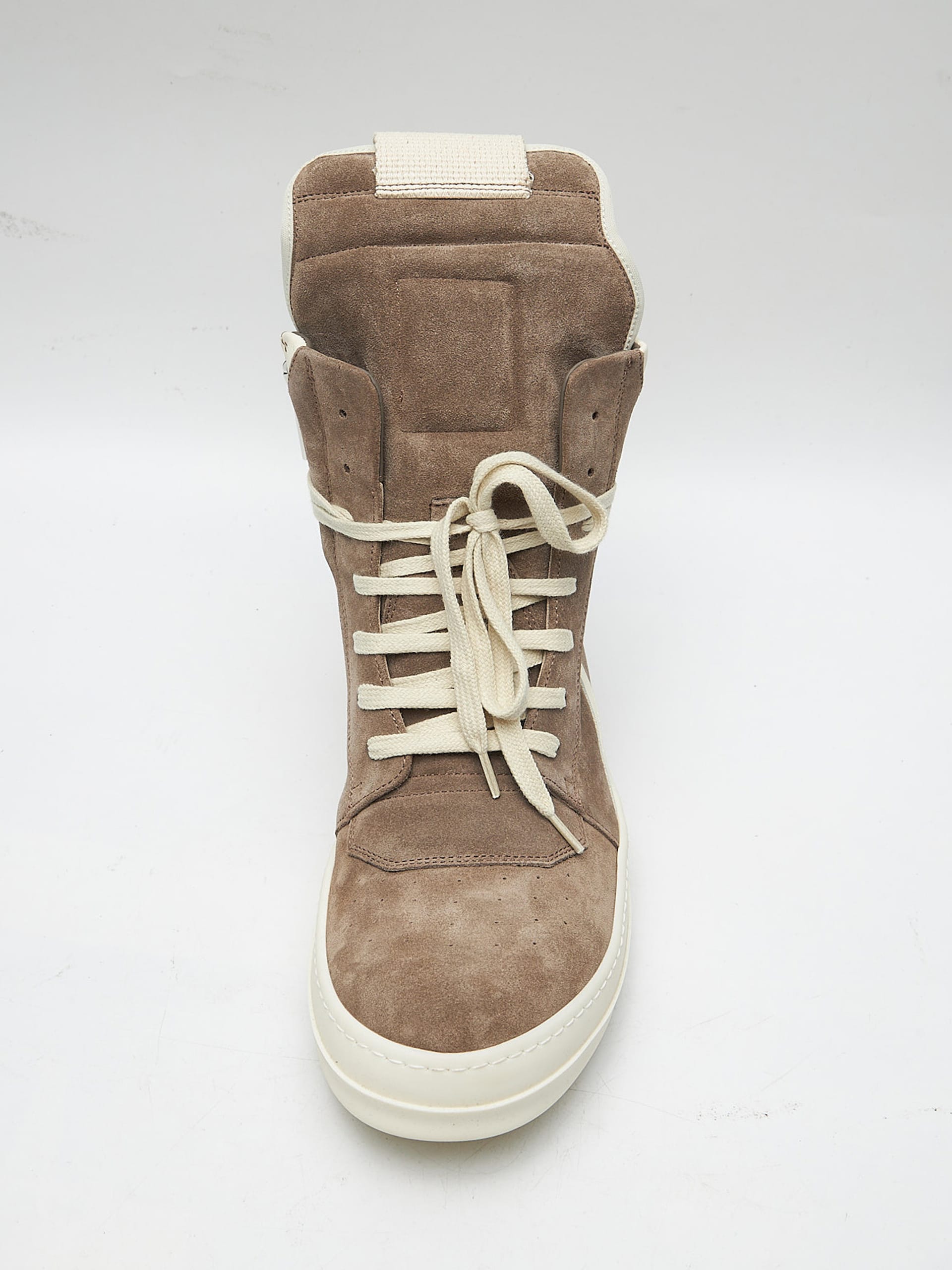 Rick Owens Dust / Milk Geobasket Sneakers