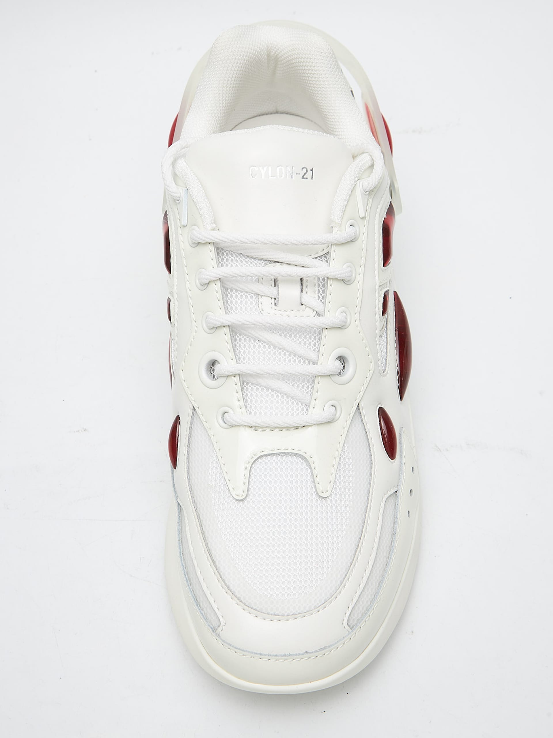 Red low top sales sneakers off white