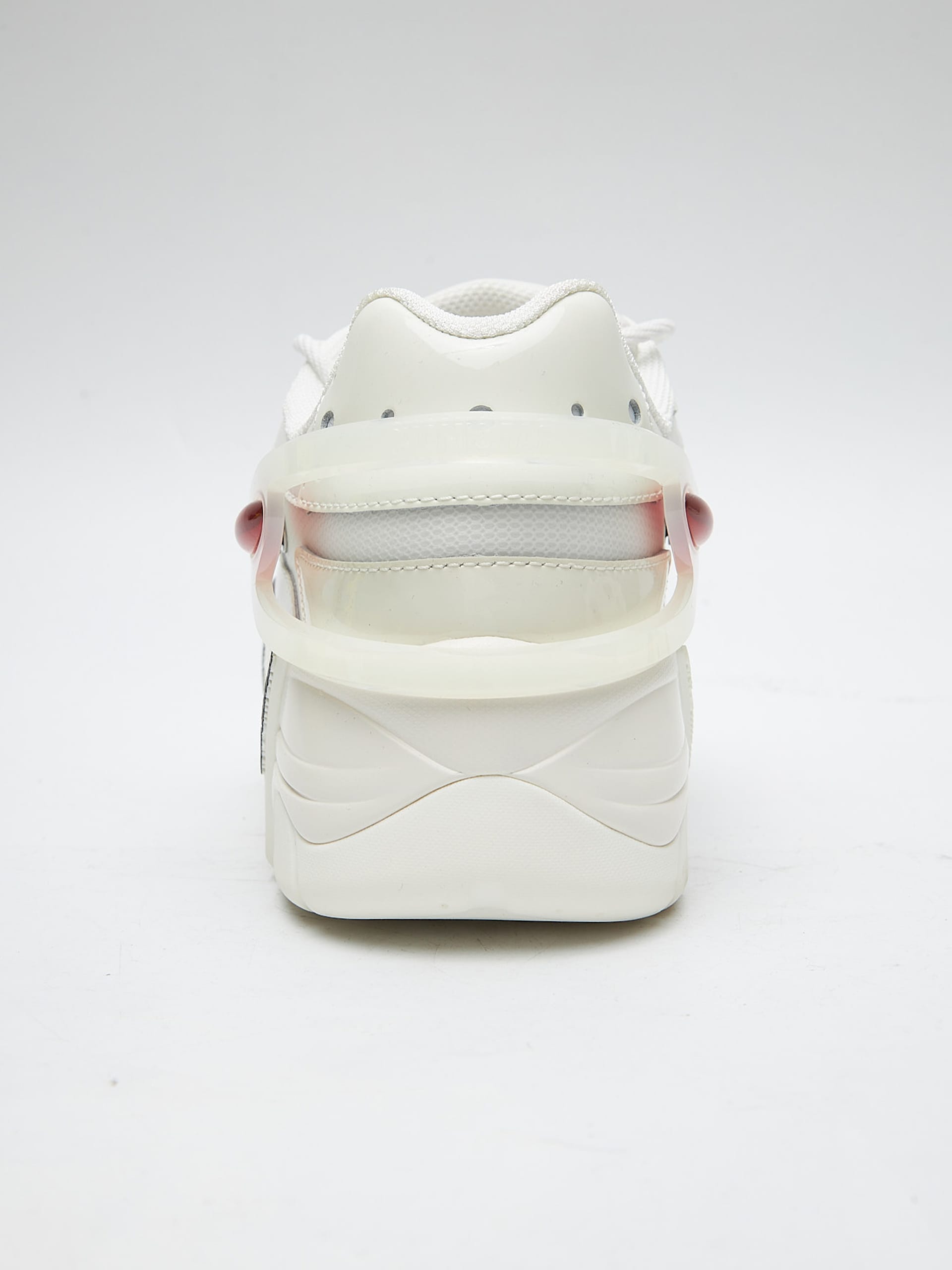 Raf Simons Off White / Red Runner Sneakers