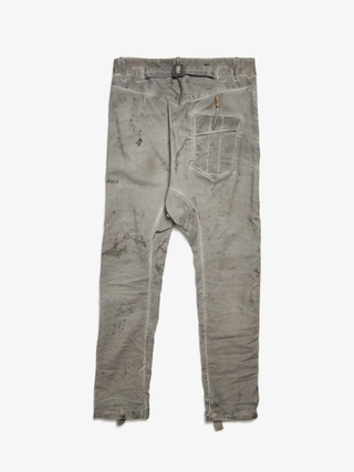 Boris Bidjan Saberi P15 F177 Light Gray Stained Cotton Jeans