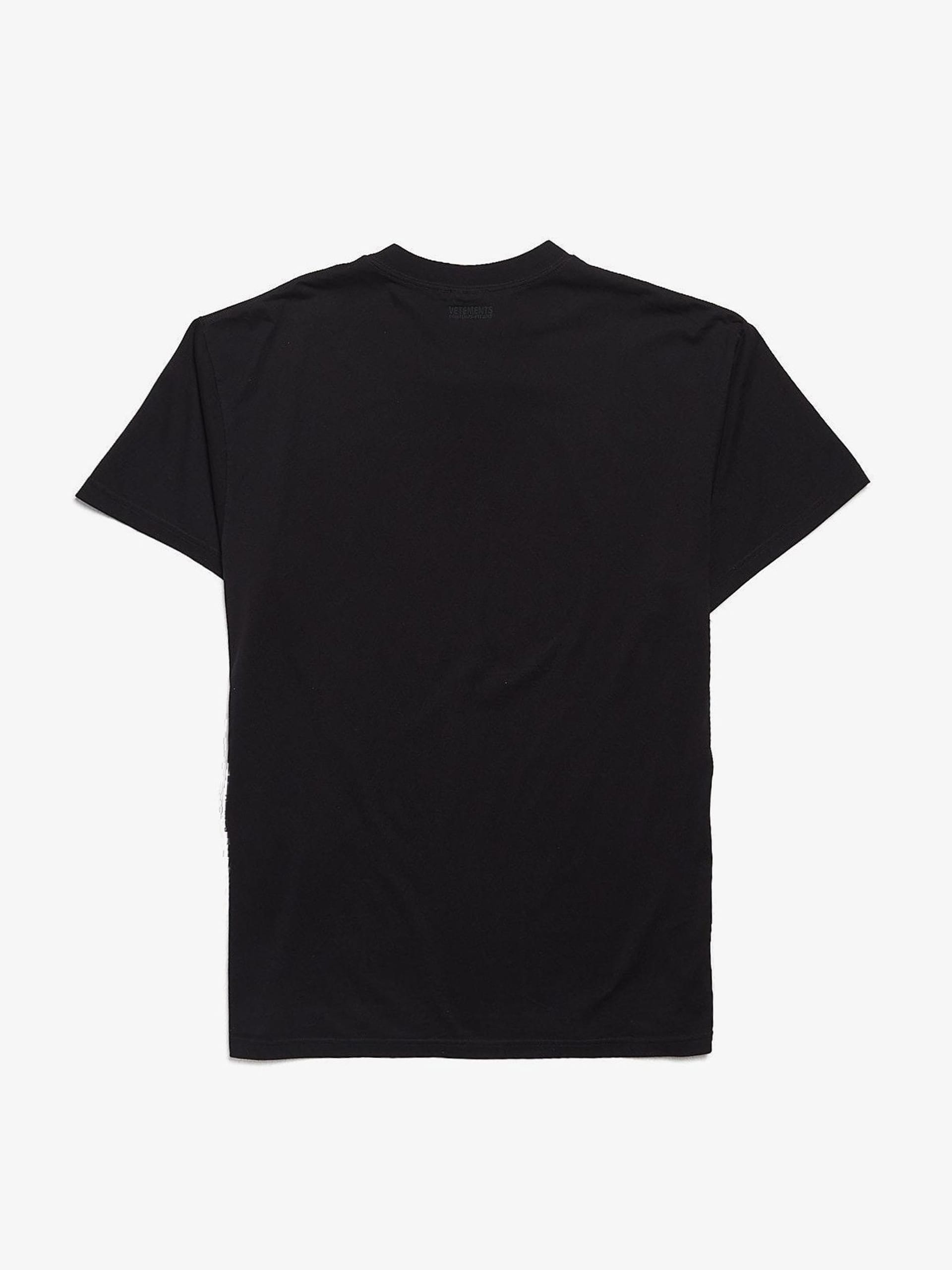 Vetements Black Fuck You Printed Cotton T-Shirt