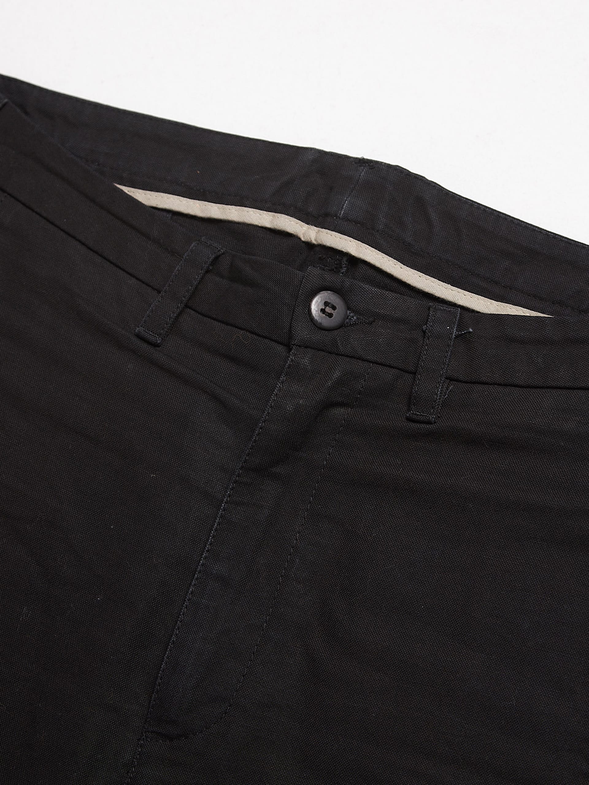 Poeme Bohemien Black Knee Detailed Cotton Pants