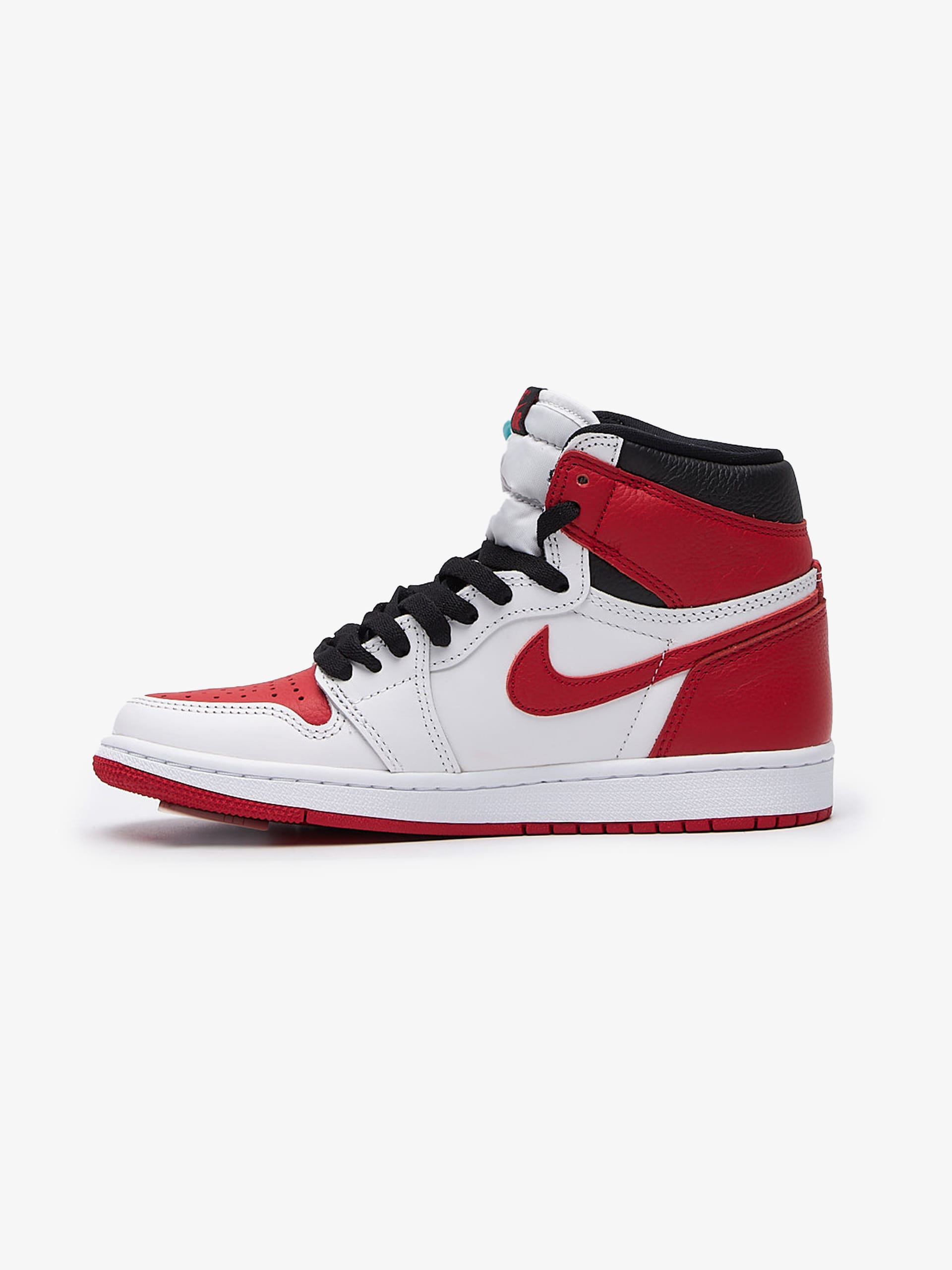 Jordan 1 black outlet white university red