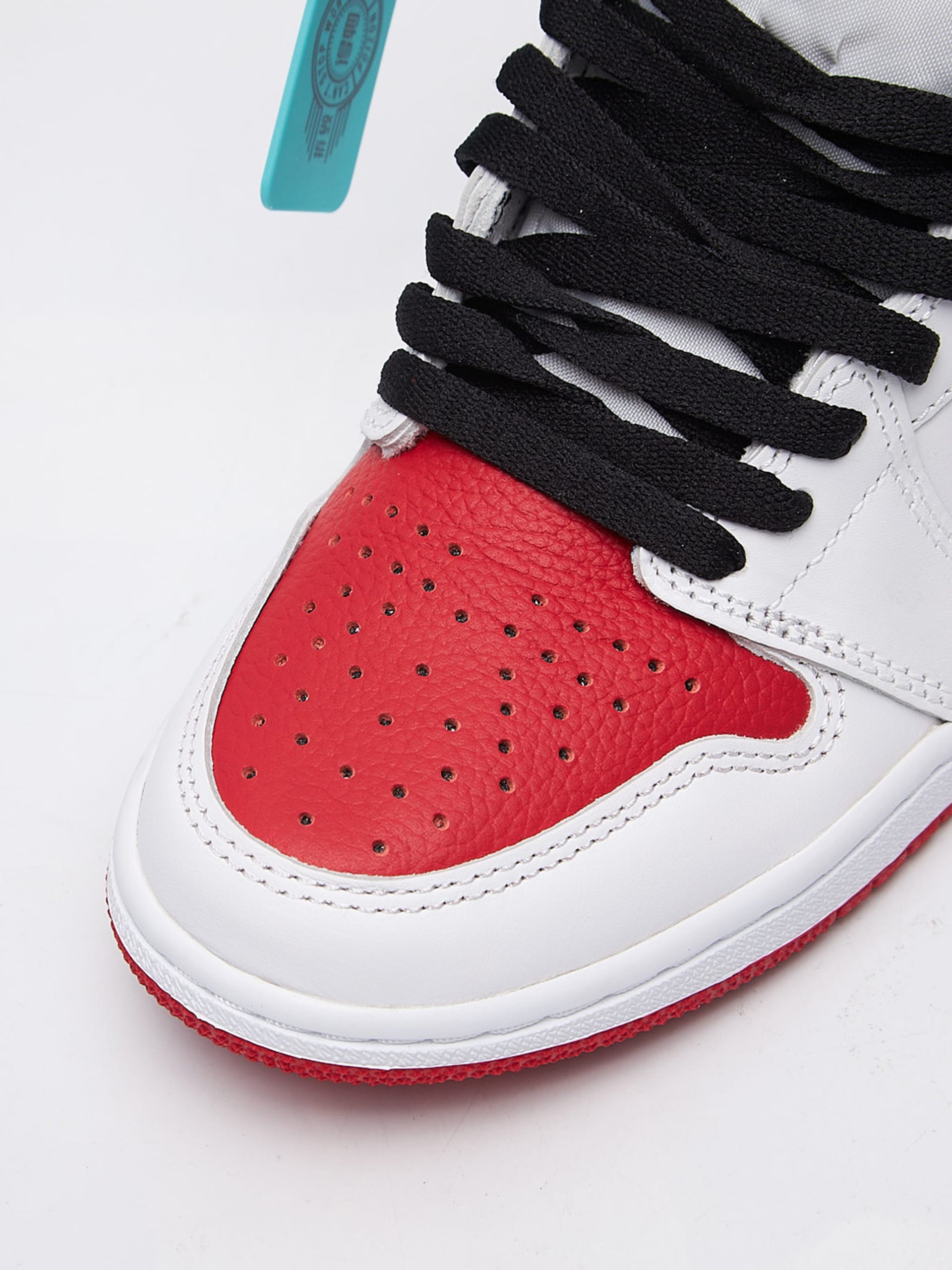 Air jordan 1 mid white university red on sale black