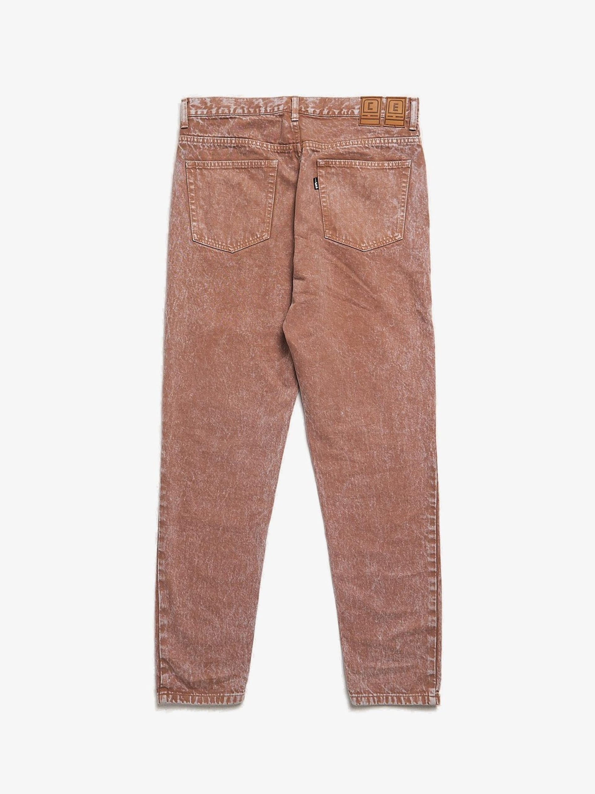 Cav Empt Brown Washed Cotton Denim Pants