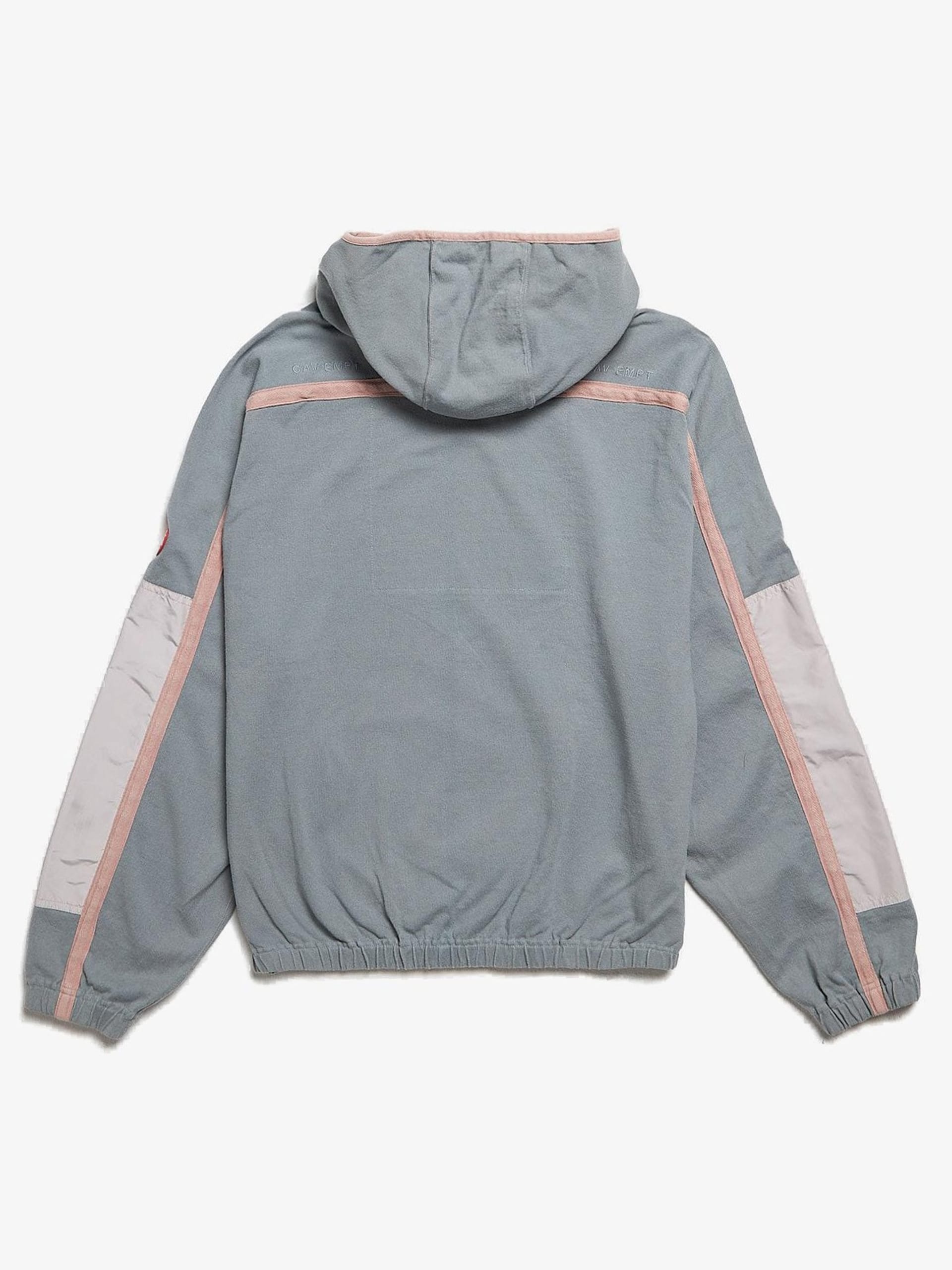 Cav Empt Gray And Pink Hood Detailed Cotton Hoodie