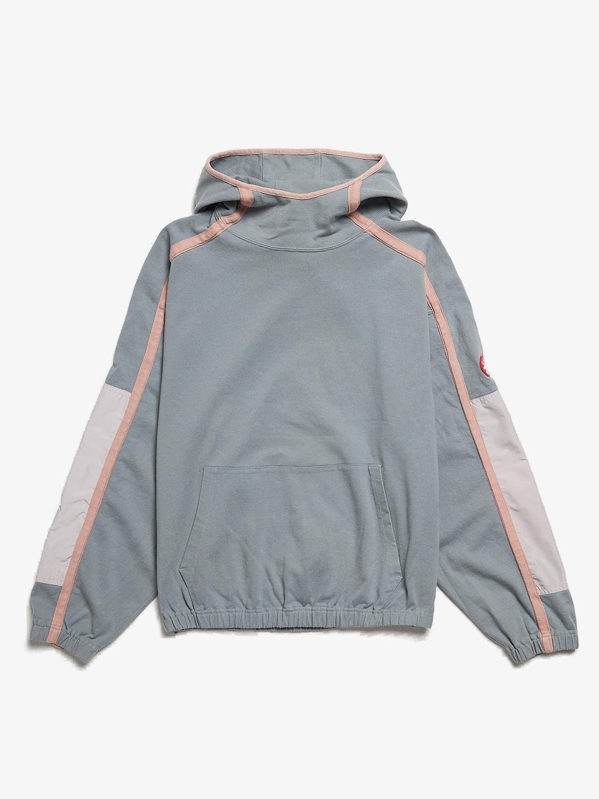 Cav Empt Gray And Pink Hood Detailed Cotton Hoodie