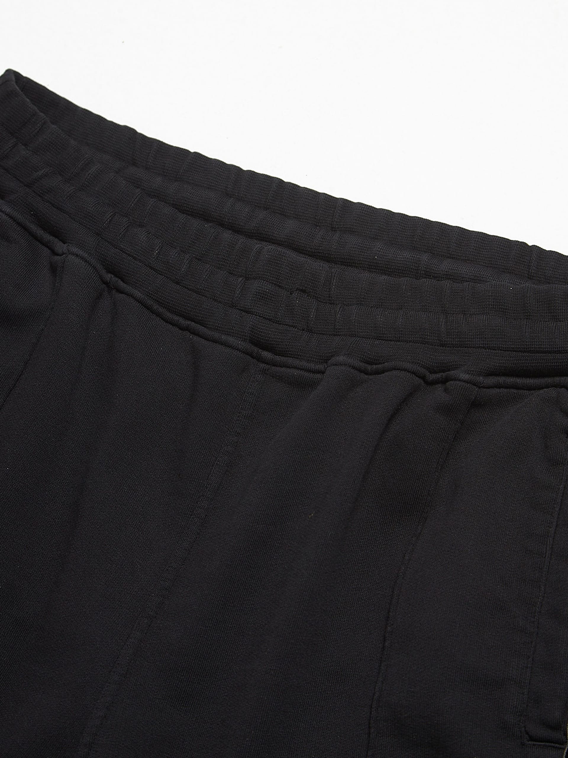 Haider Ackermann Black Velour Striped Cotton Jogger Sweatpants