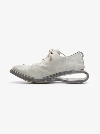 Carol Christian Poell Gray U Sole Low Derby Titanium Derby
