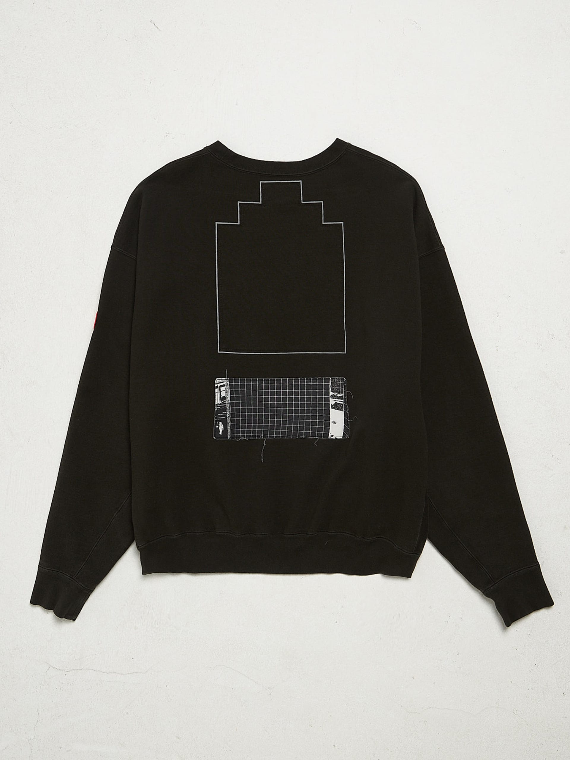 Cav Empt Black Double Logo And Back Printed Cotton Sweatshirt