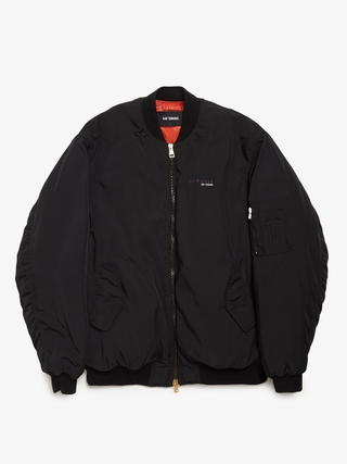 Raf Simons Black Ataraxia Printed Padded Polyester Bomber