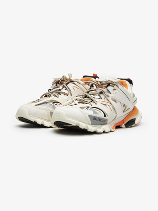 Balenciaga track sneakers white sales orange