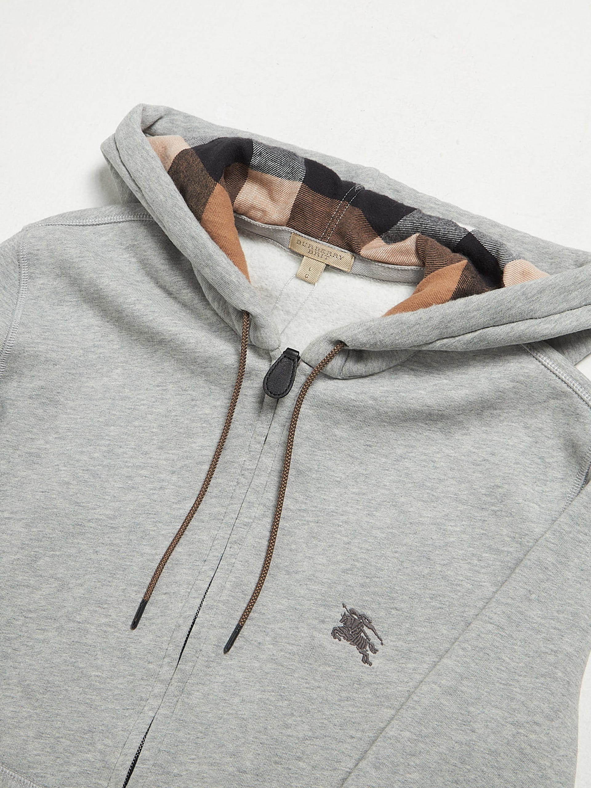 Burberry hotsell hoodie gray