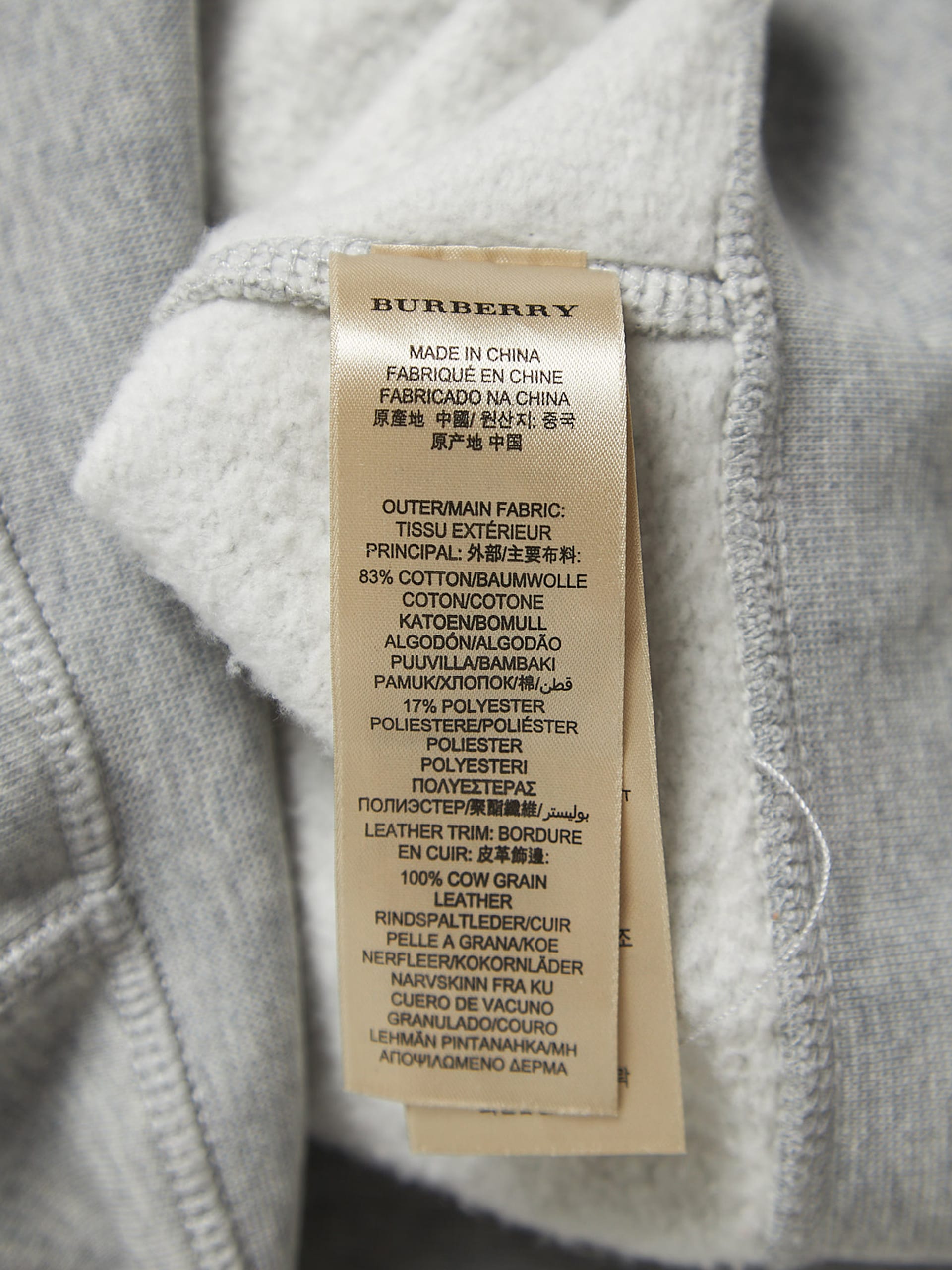 Burberry hoodie clearance made in china