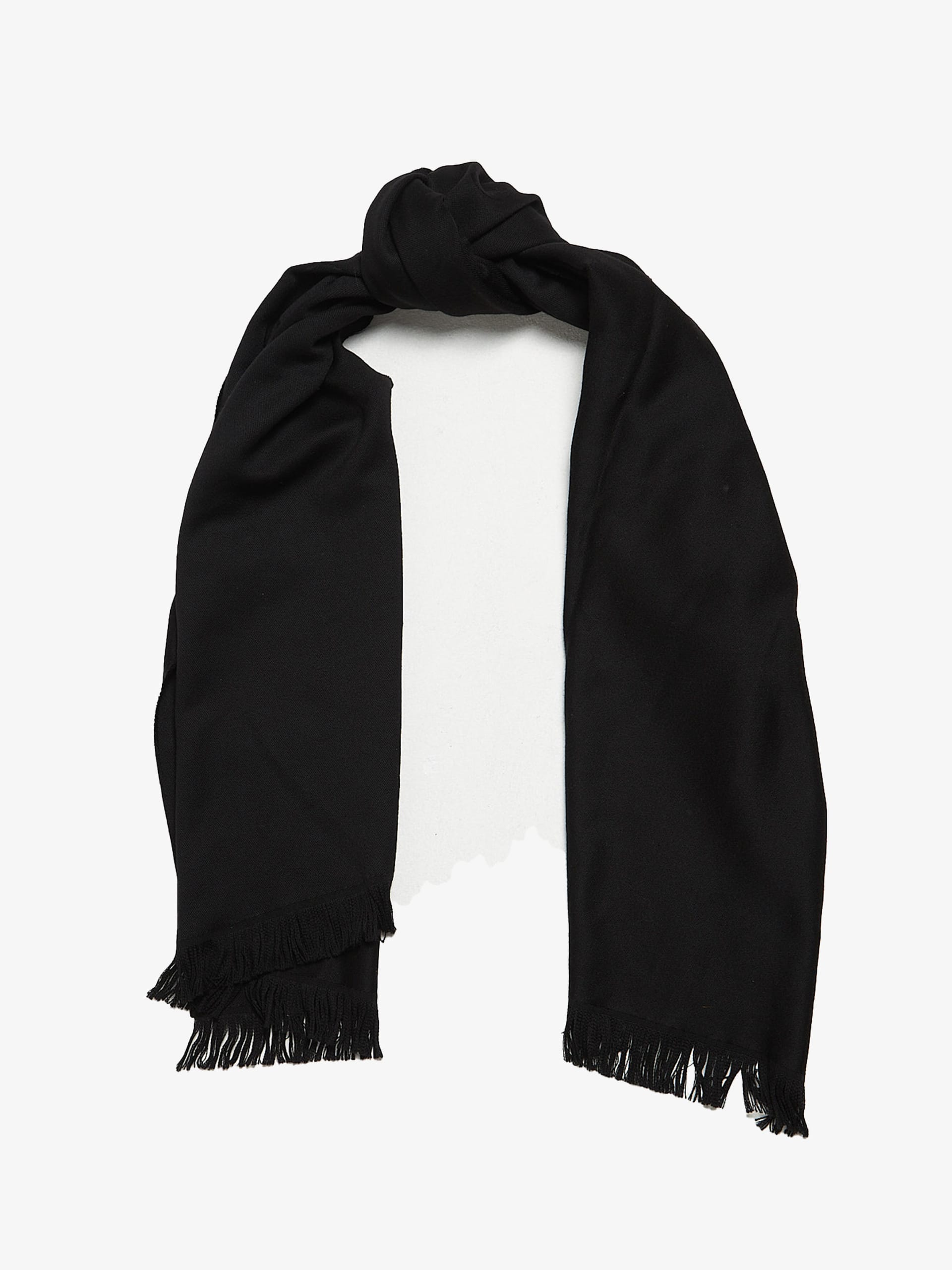 Gucci Black Logo Woolen Scarf