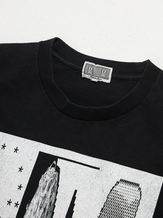 Cav Empt Black Abstract Printed Cotton T Shirt