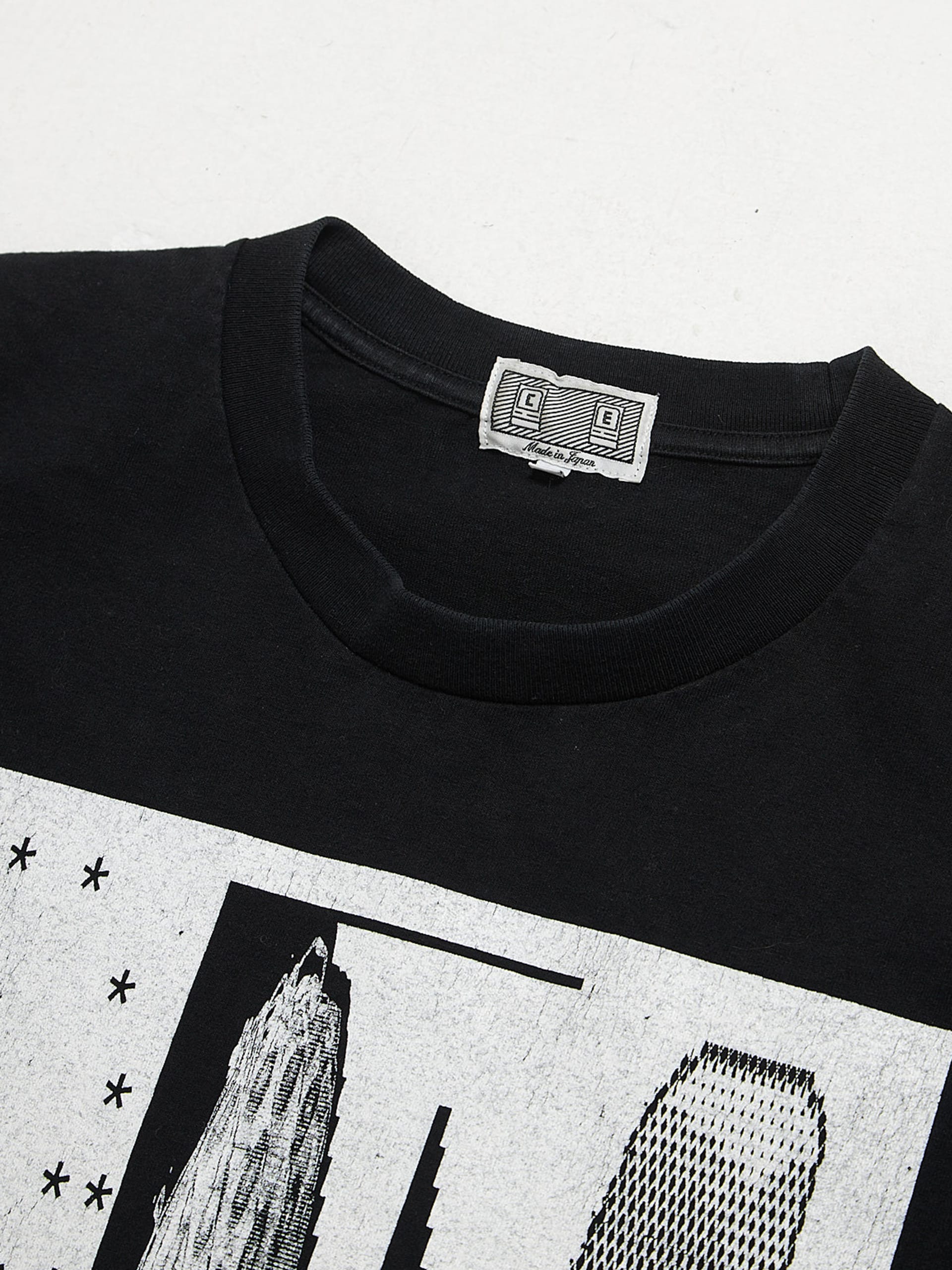 Cav Empt Black Abstract Printed Cotton T Shirt