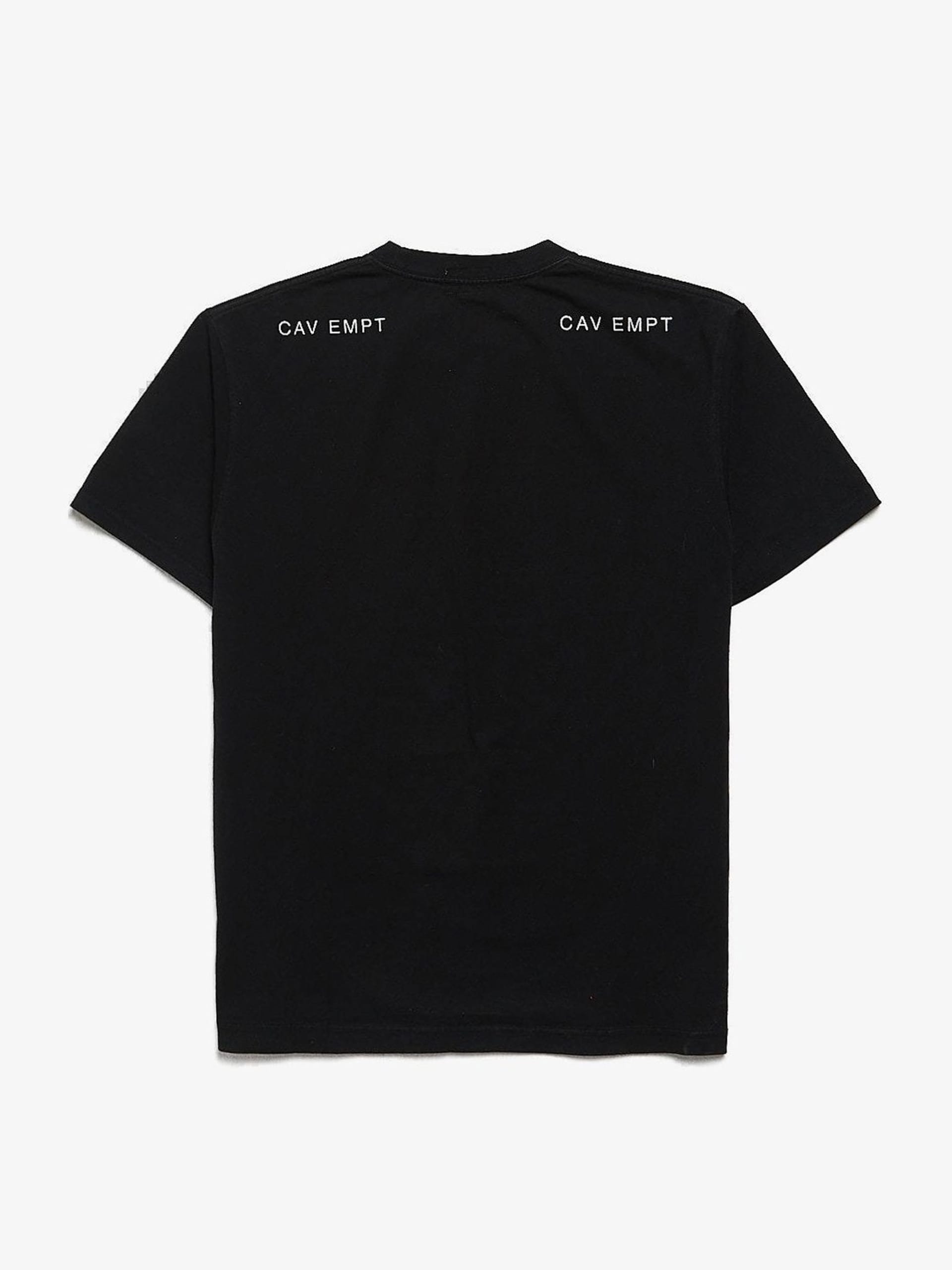 Cav Empt Black Abstract Printed Cotton T Shirt