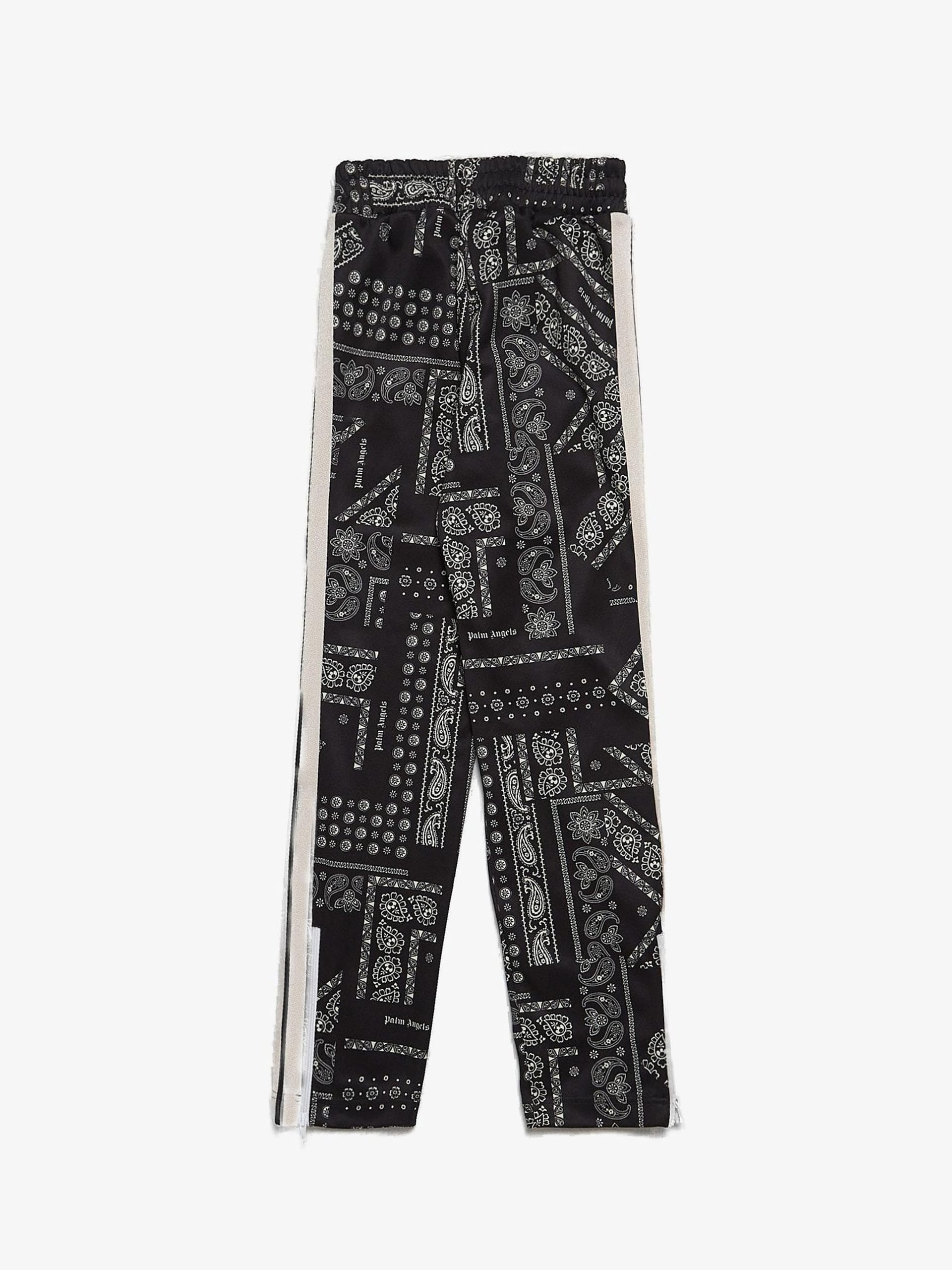 パンツ Palm Angels Straight paisley print pants Palm Angels Black and Pink Classic Track Pants Palm Angels