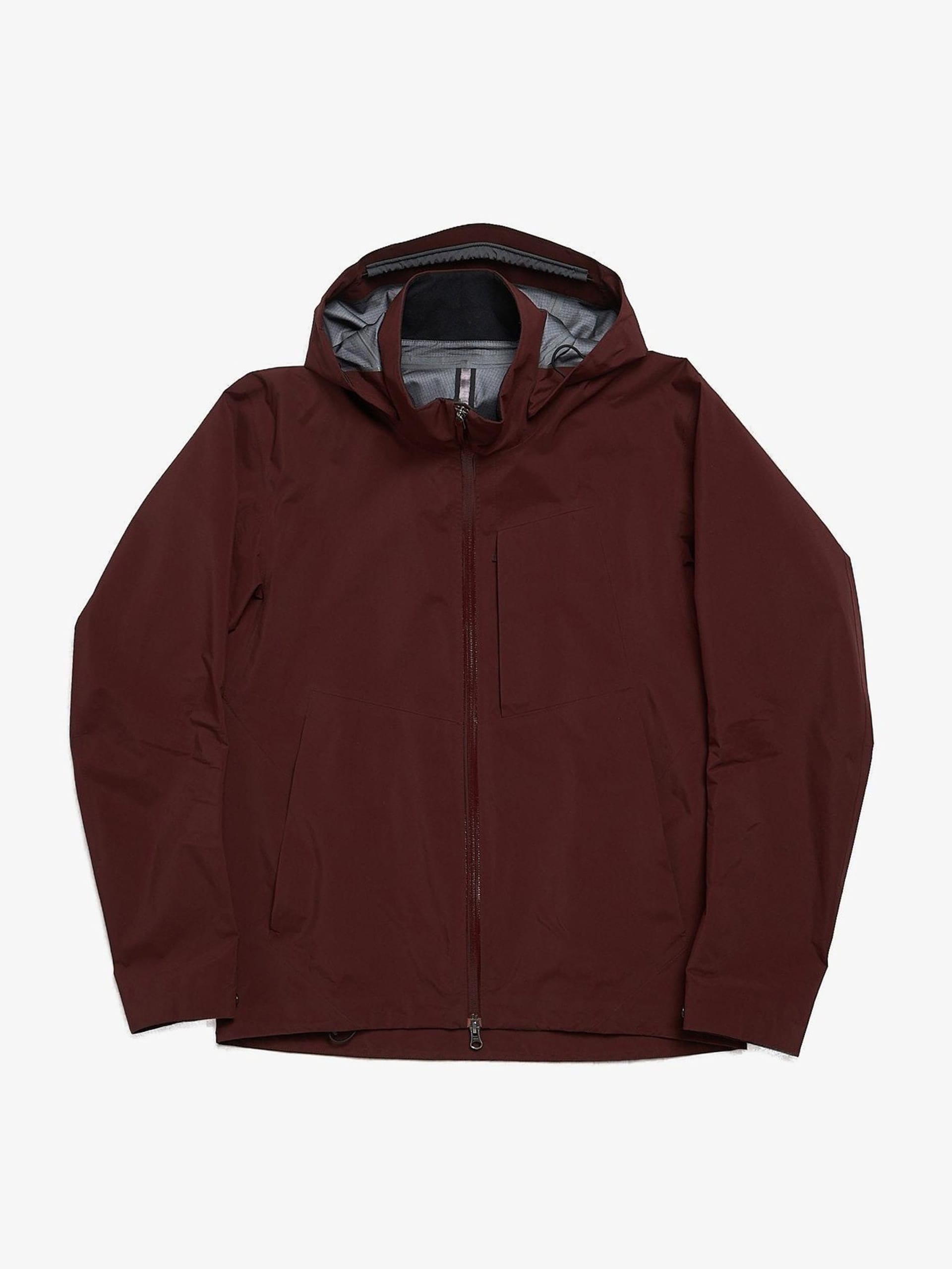 Arc Teryx Sample Canada Made Burgundy Waterproof Zipped Jacket