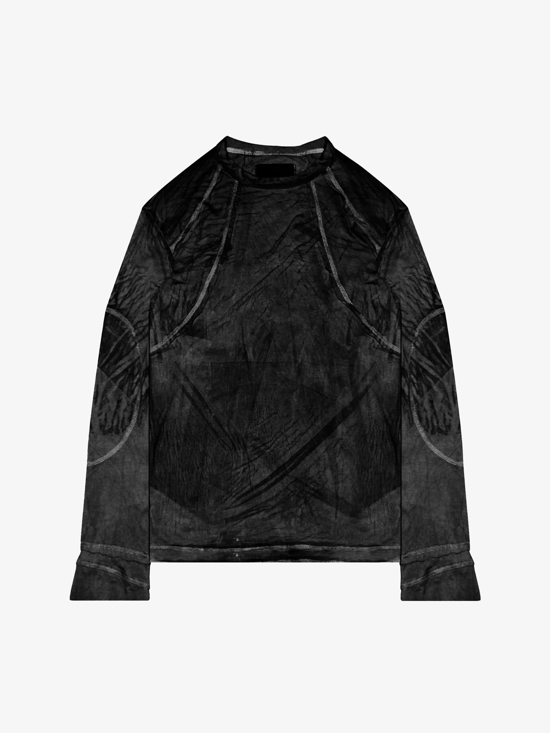 【YOURNUS】911 Dirty Washing Long Sleeve Drugonit Dirty long sleeve black