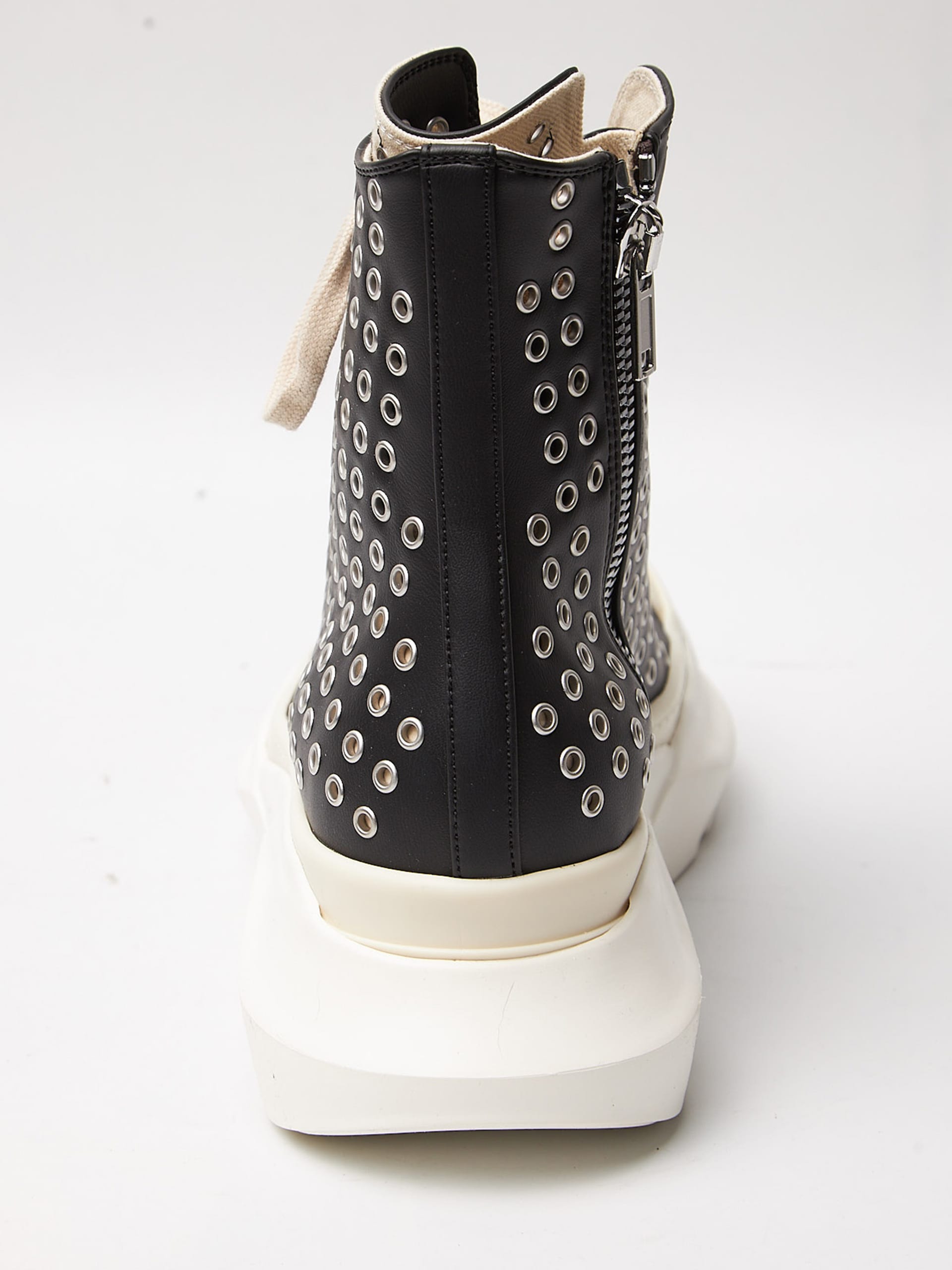Rick Owens Drkshdw Black Milk Abstract Sole Grommets