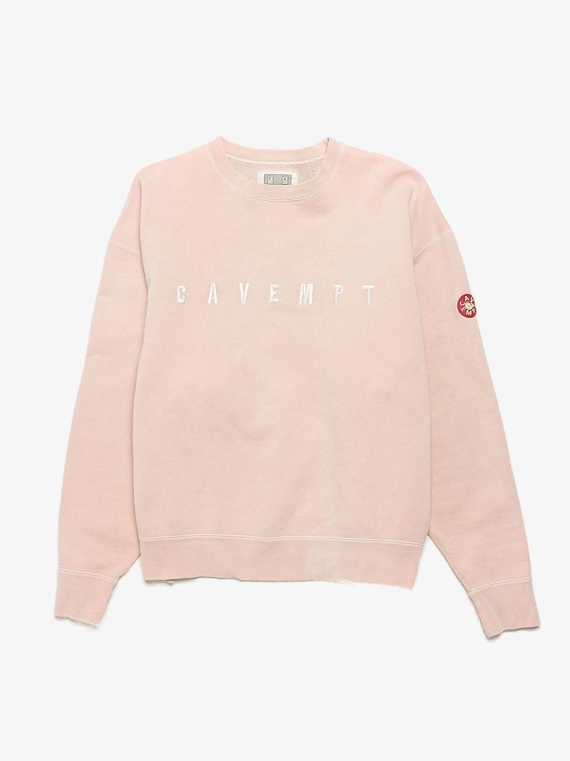 Cav Empt Pink Logo Embroidered Back Pattern Printed Cotton