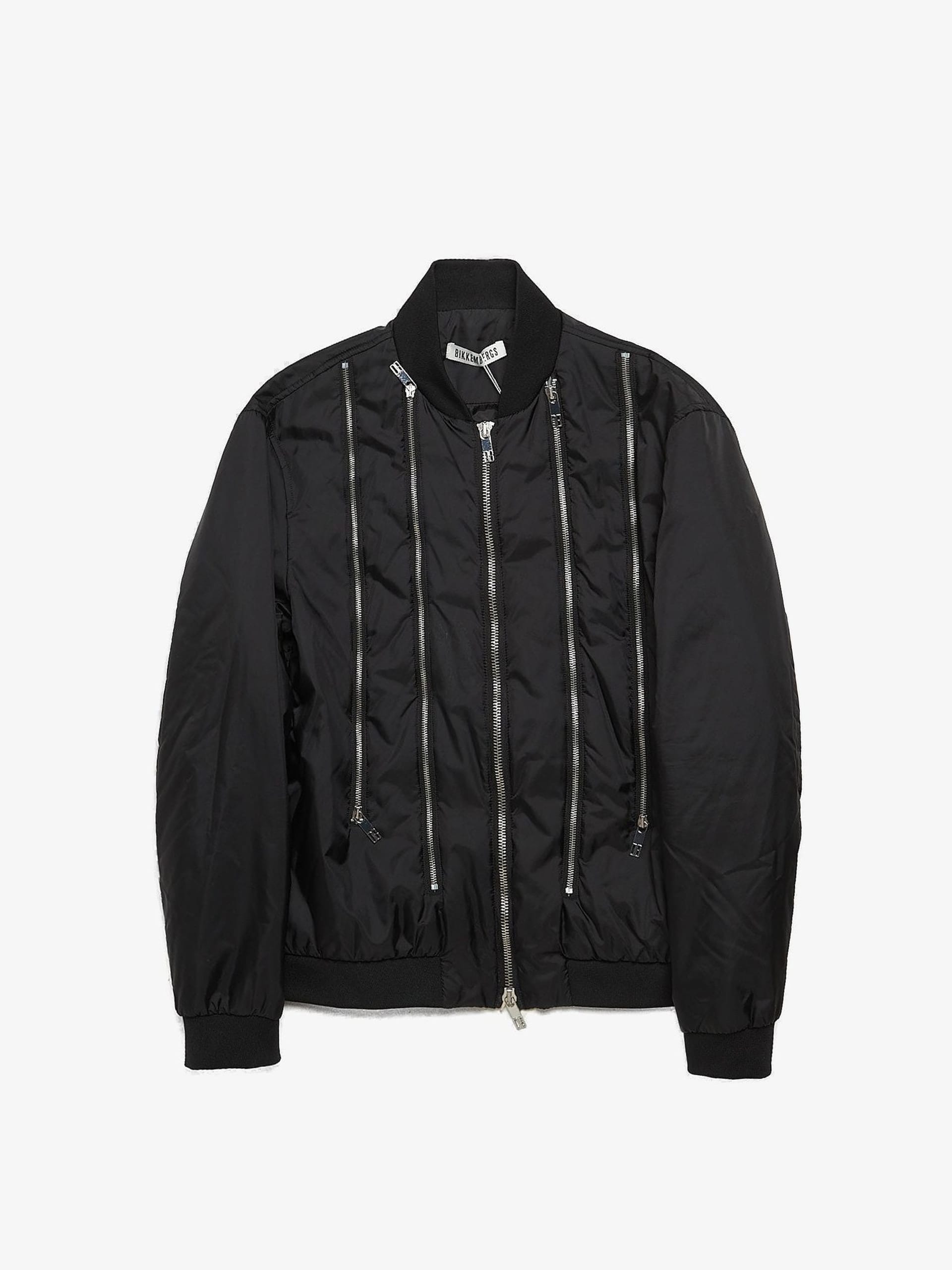 Dirk Bikkembergs Black Multi Zipped Nylon Bomber