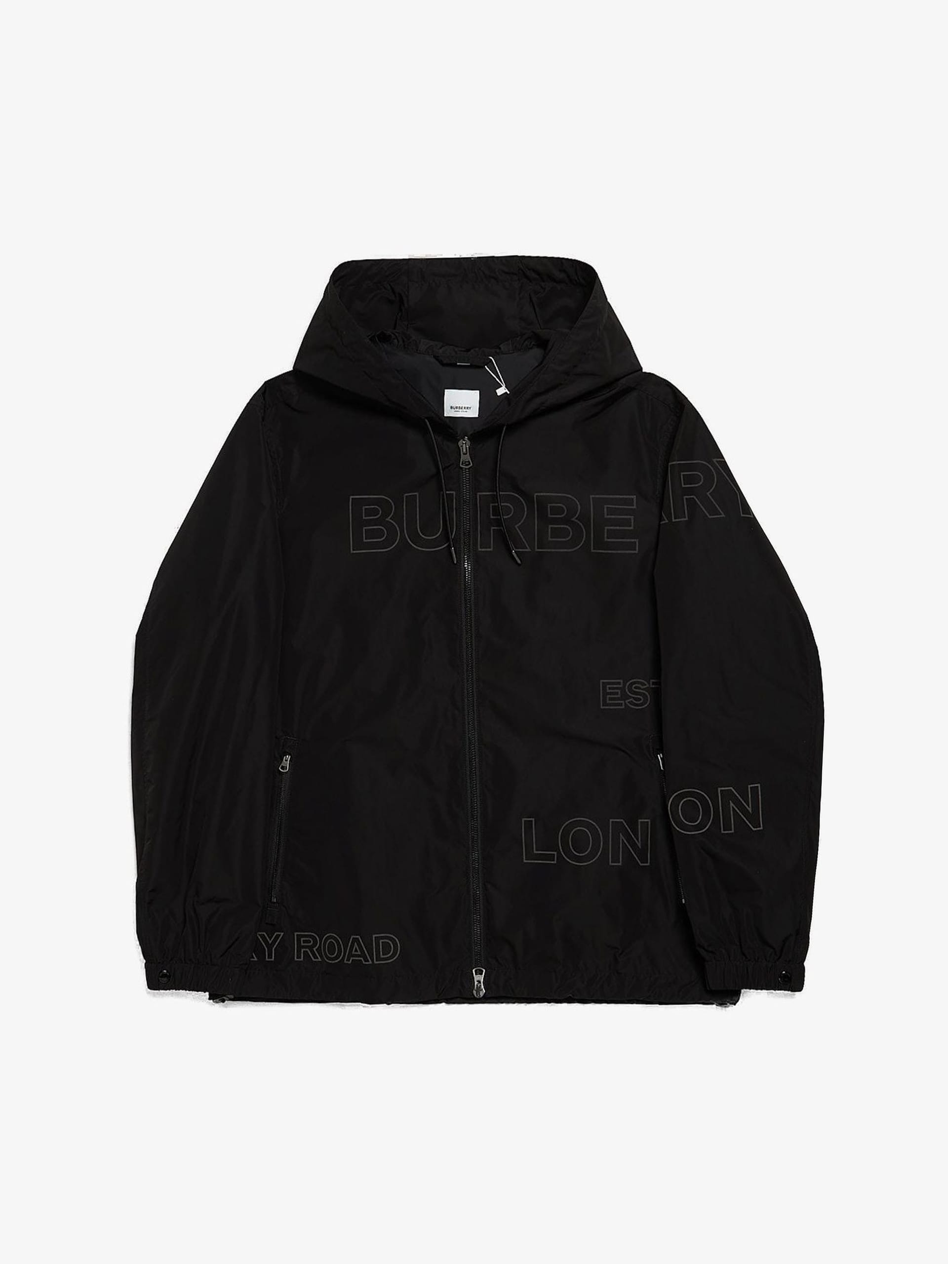 Black 2025 burberry windbreaker