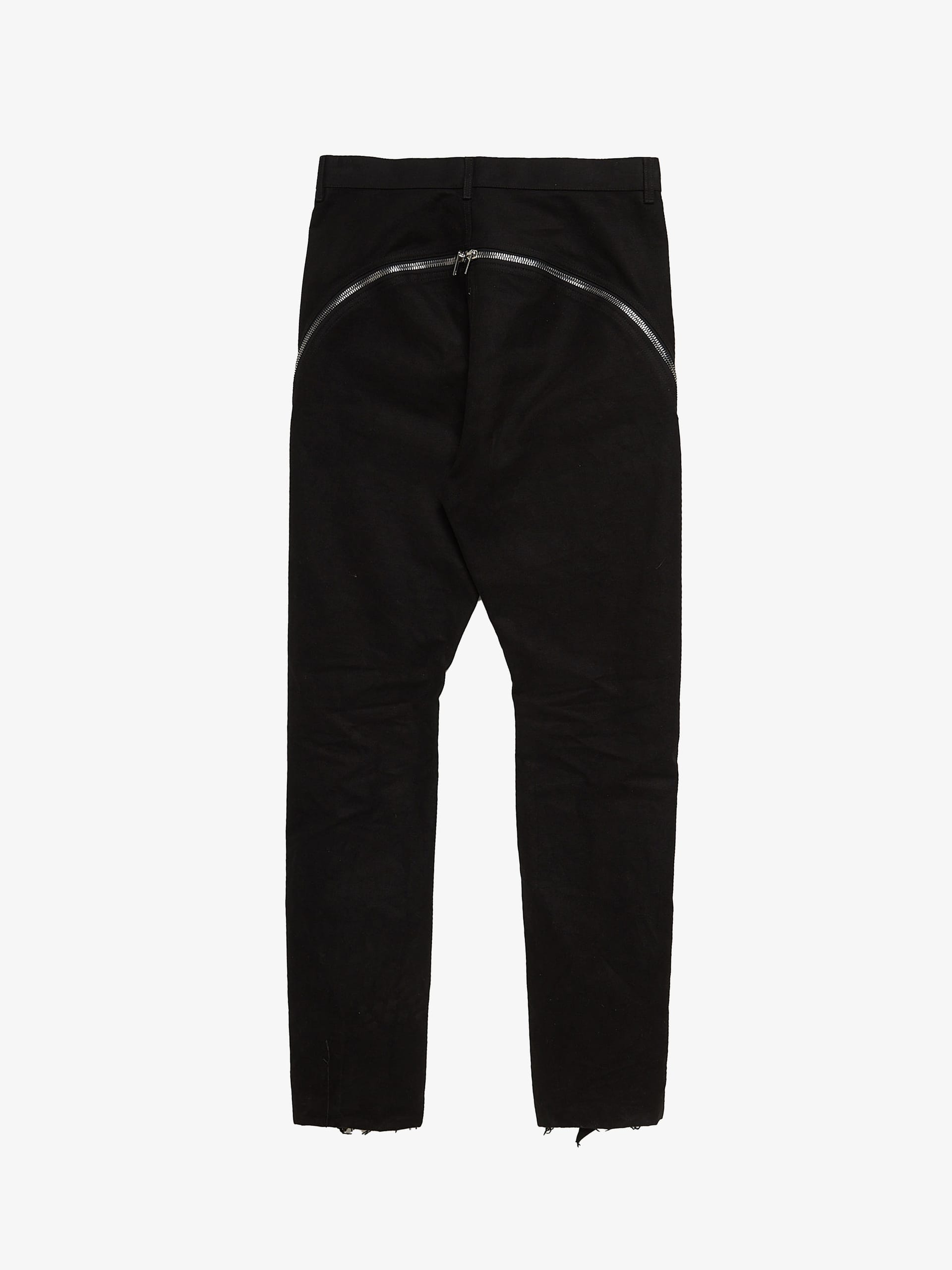 Rick Owens Black Banana Cut Cotton Pants