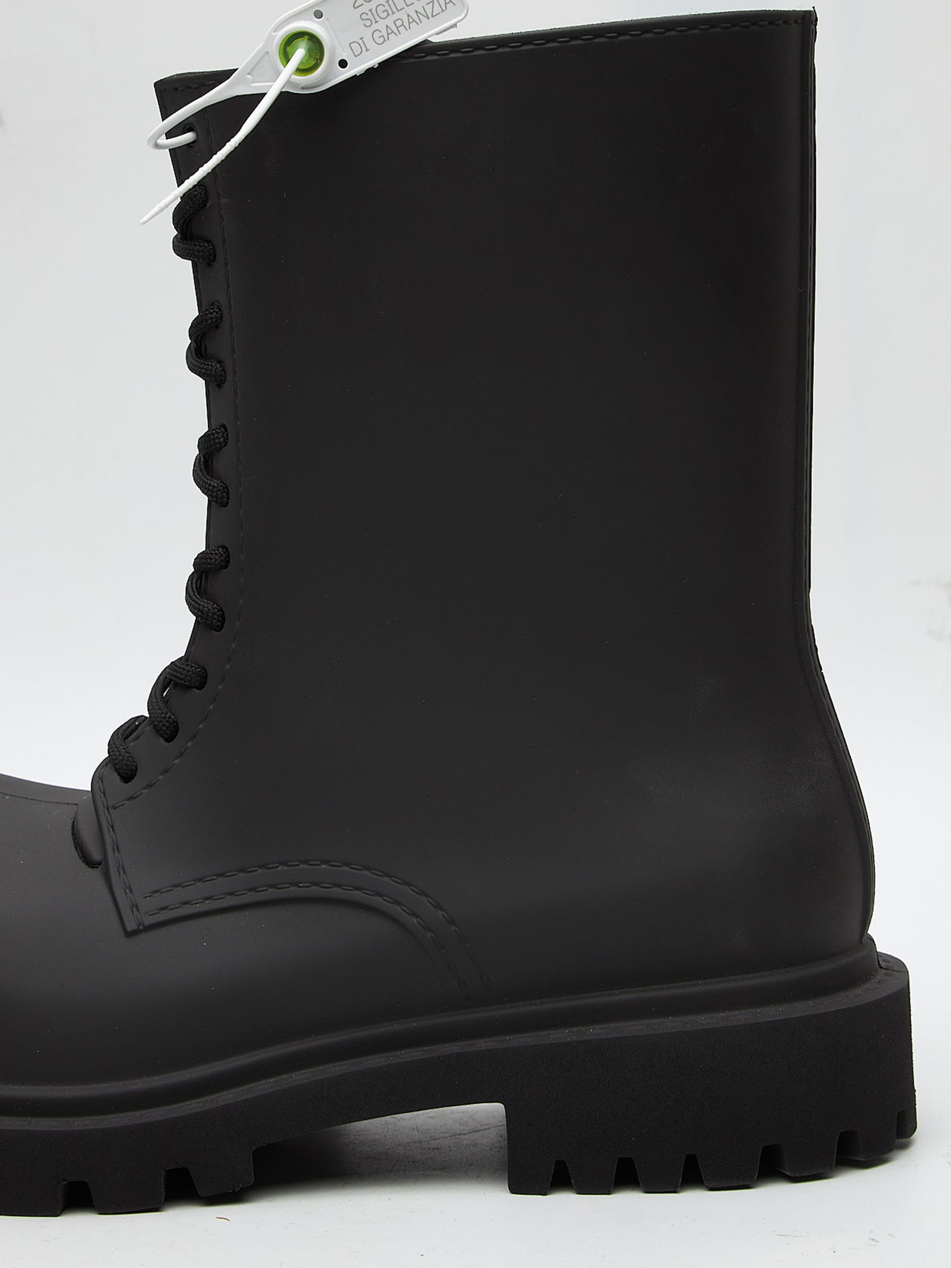 靴 BALENCIAGA steroid boots Balenciaga Black Steroid Laced High Boots