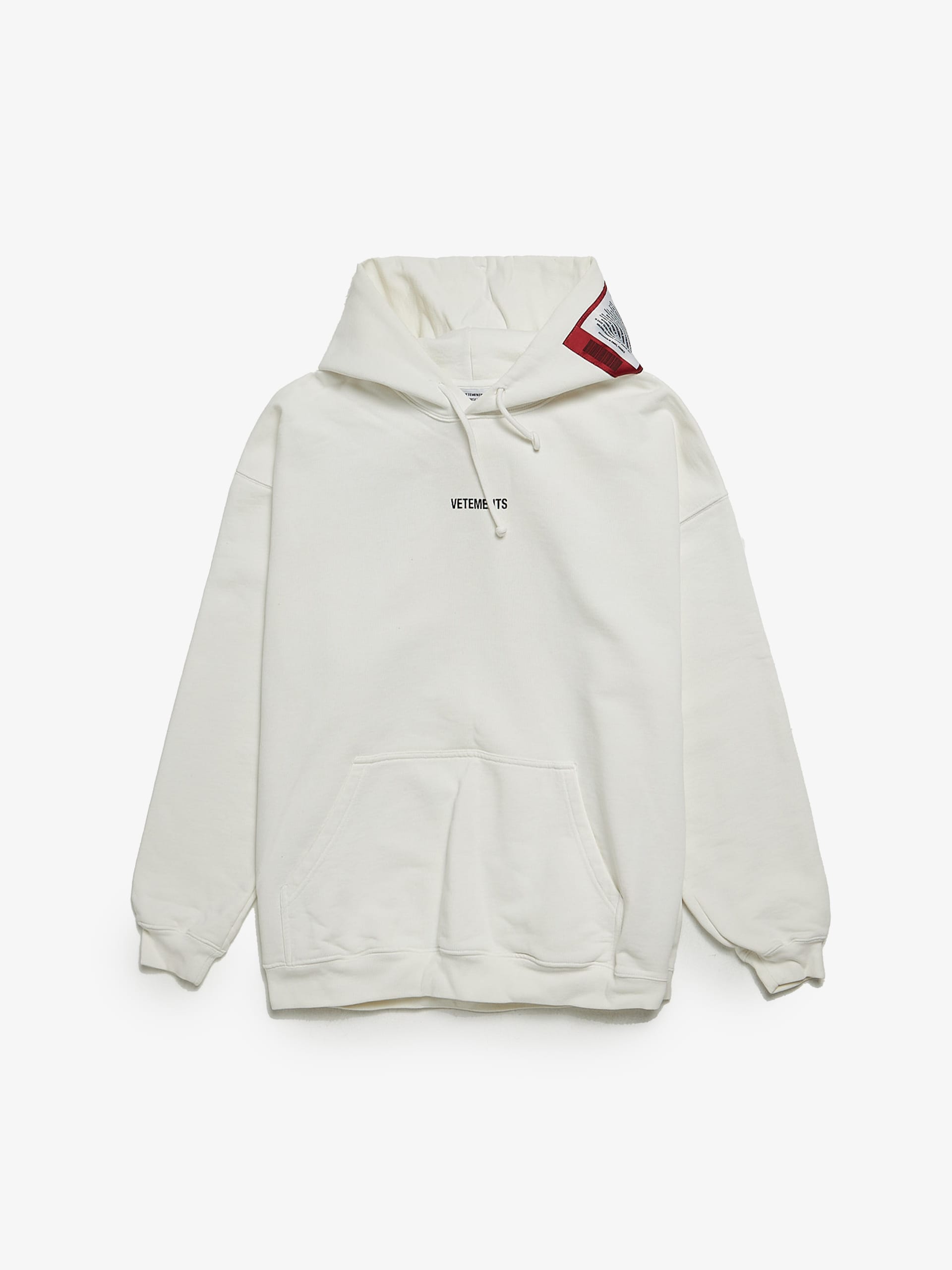 White printed hoodie sale