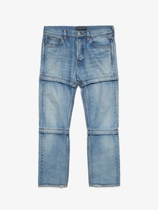 Rick Owens Drkshdw Washed Gray Detroit Cut Jeans