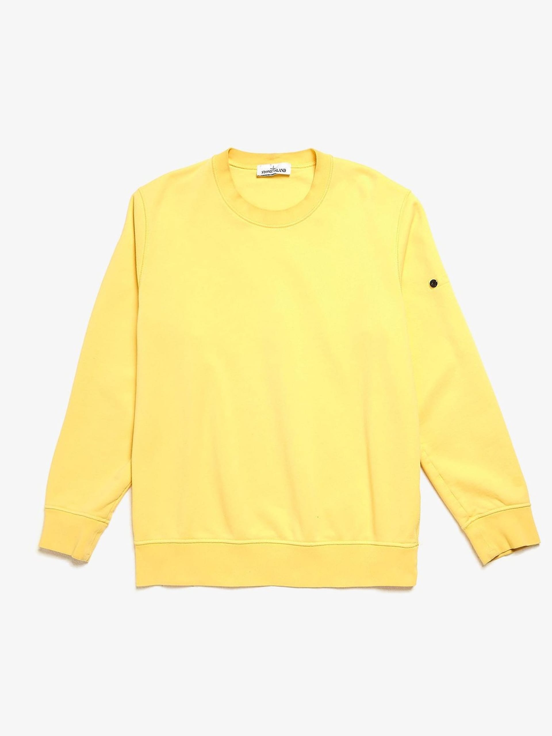 Yellow cotton sweatshirt sale