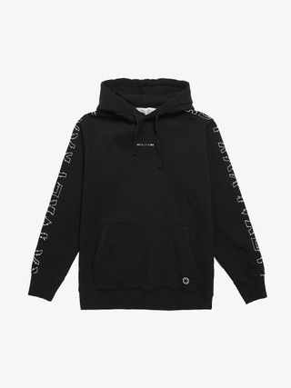 1017 ALYX 9SM Black Graphic Logo Printed Cotton Hoodie