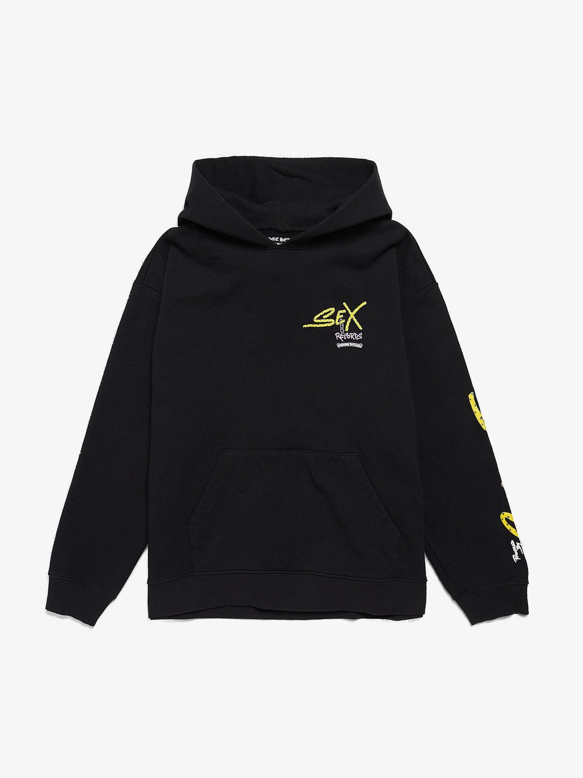 Chrome Hearts Black Sex Records Printed Cotton Hoodie