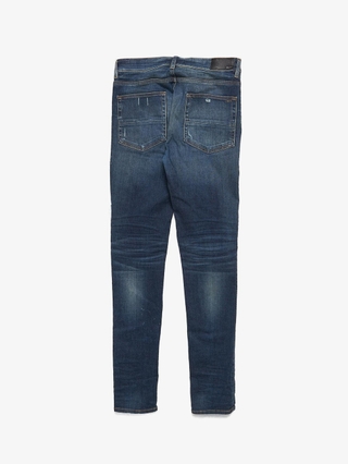 No Faith Studios Blue Italy Square Patch Cut Jeans No Faith Studios Blue Italy Square Patch Cut Jeans