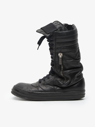 Rick Owens E19 2099 Transparent Babel Geobasket Sneakers
