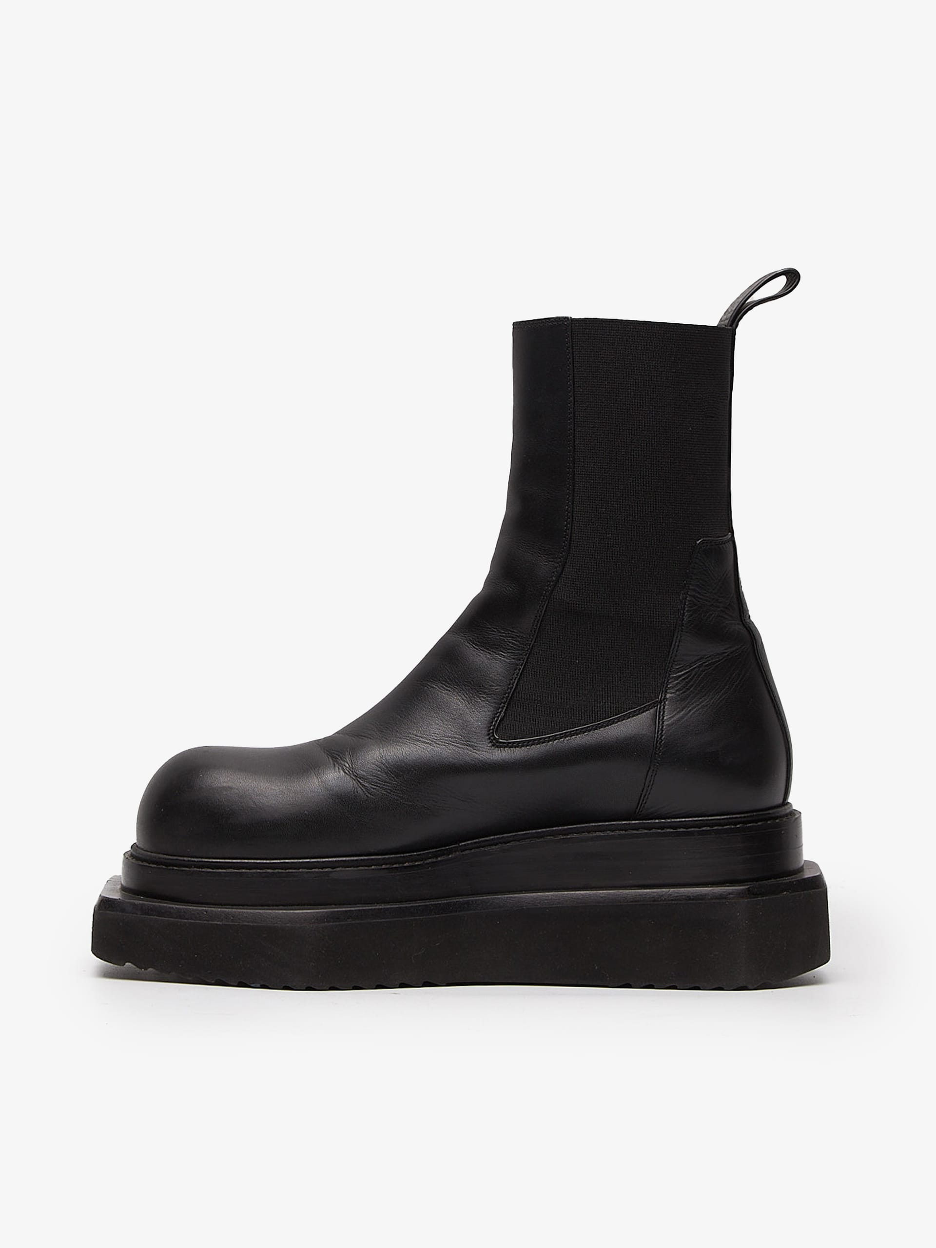 ゆ rick owens Cyclops Rick Owens Laceup Turbo Cyclops Boots - Black | RU01D3875LOO09