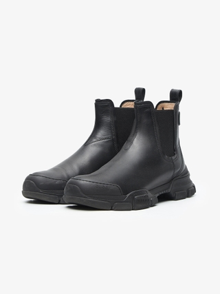 Rick Owens Drkshdw Black High Army Abstract Leather Boots