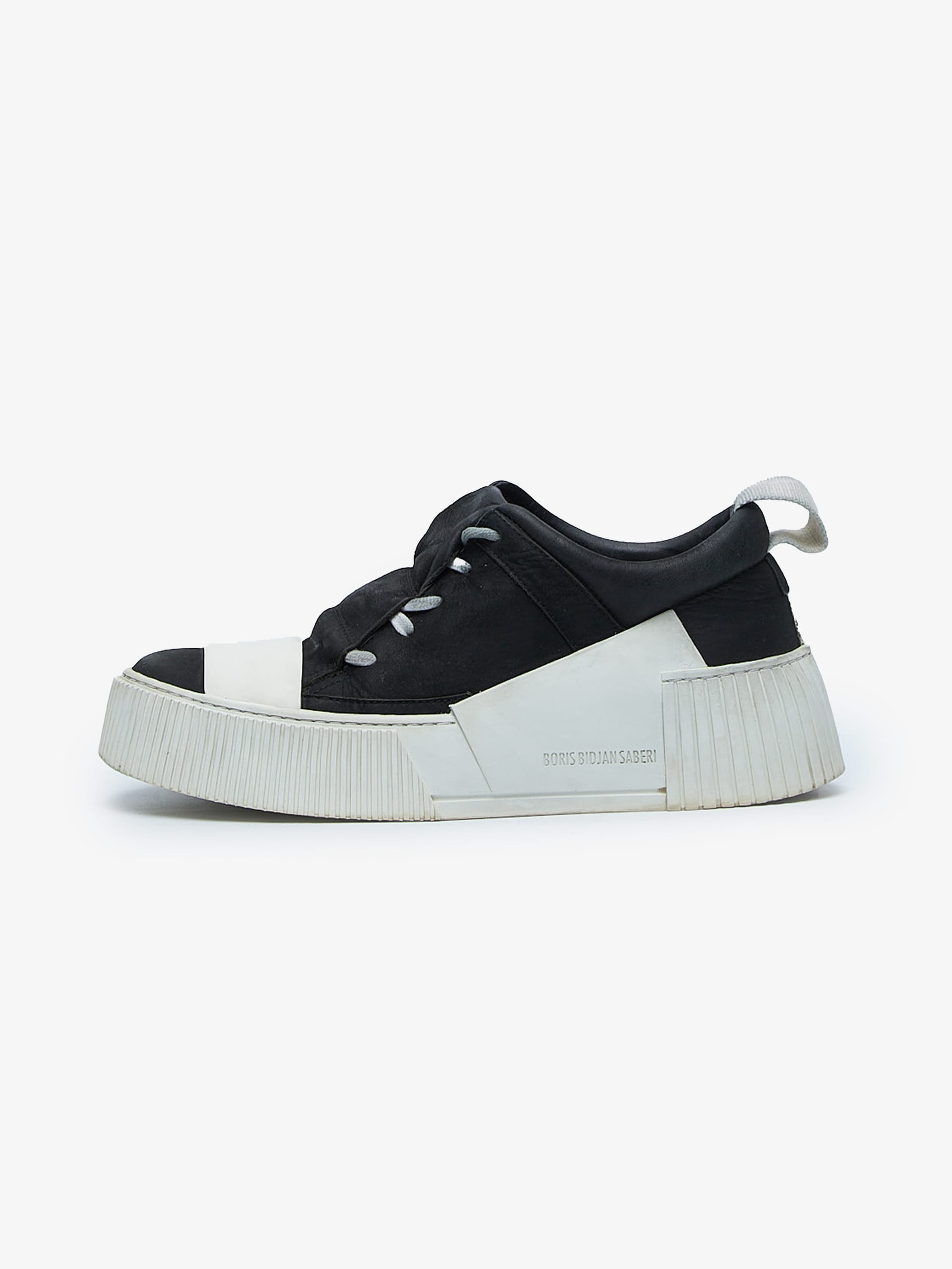 Boris Bidjan Saberi Black And White Low Top Bamba 2 Sneakers