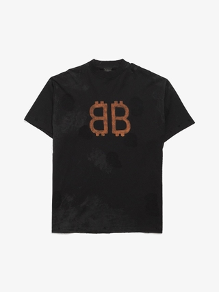スウェット・トレーナー BALENCIAGA Cotton logoed sweatshirt FADED BLACK Balenciaga Black Faded Logo Cotton Sweatshirt
