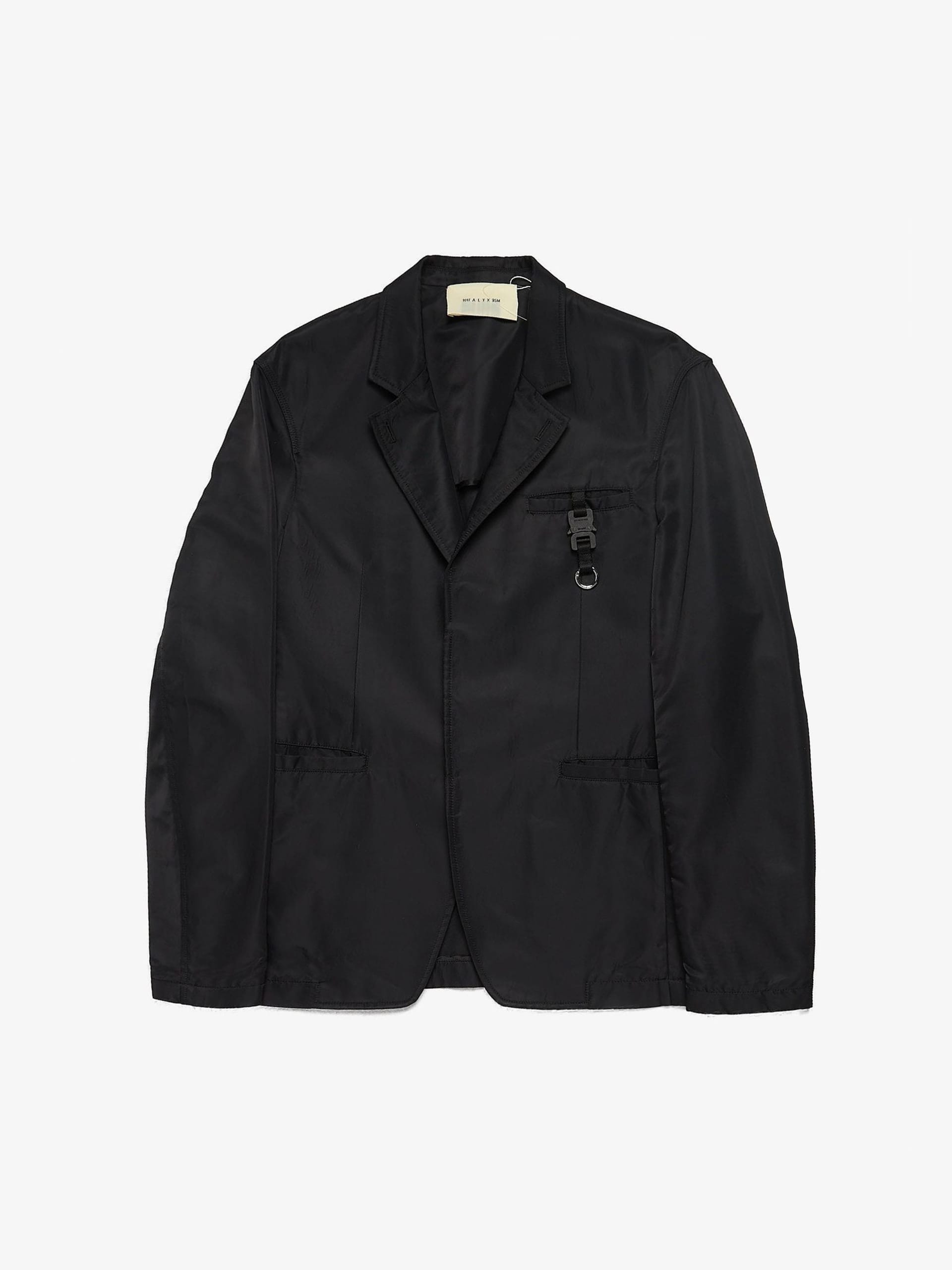 1017 ALYX 9SM Black Buckle Polyamide Blazer Jacket