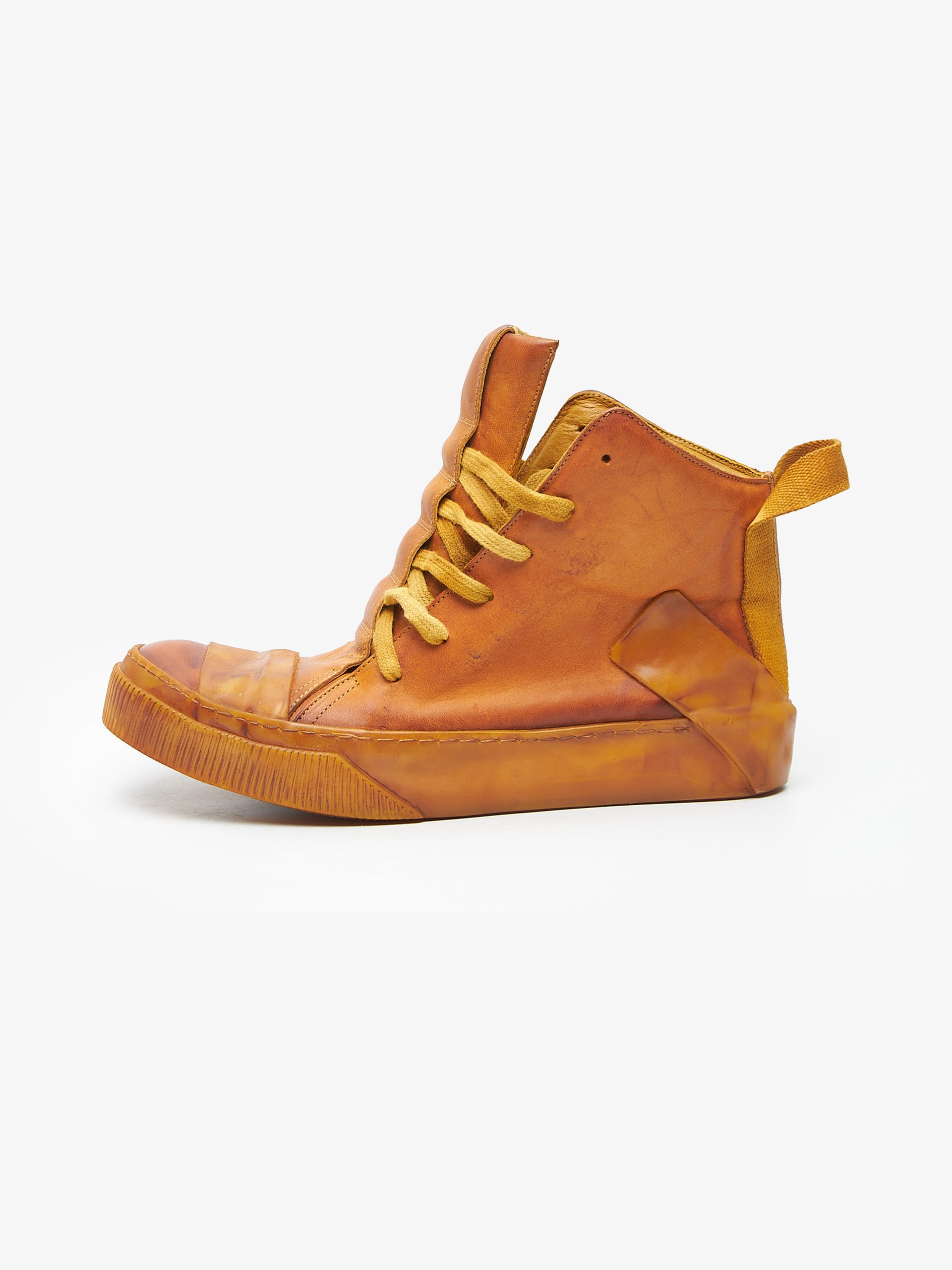 Burny BD-85 DOVE バーニー Boris Bidjan Saberi Orange Leather Bamba Sneakers